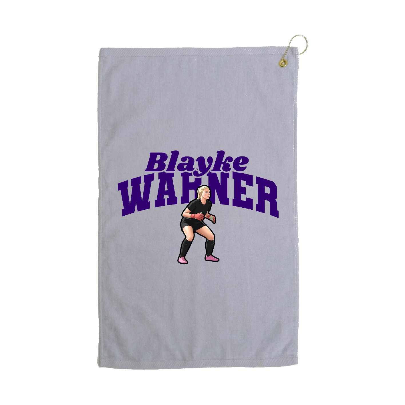 Golf Towel — Signature Arch in Grey