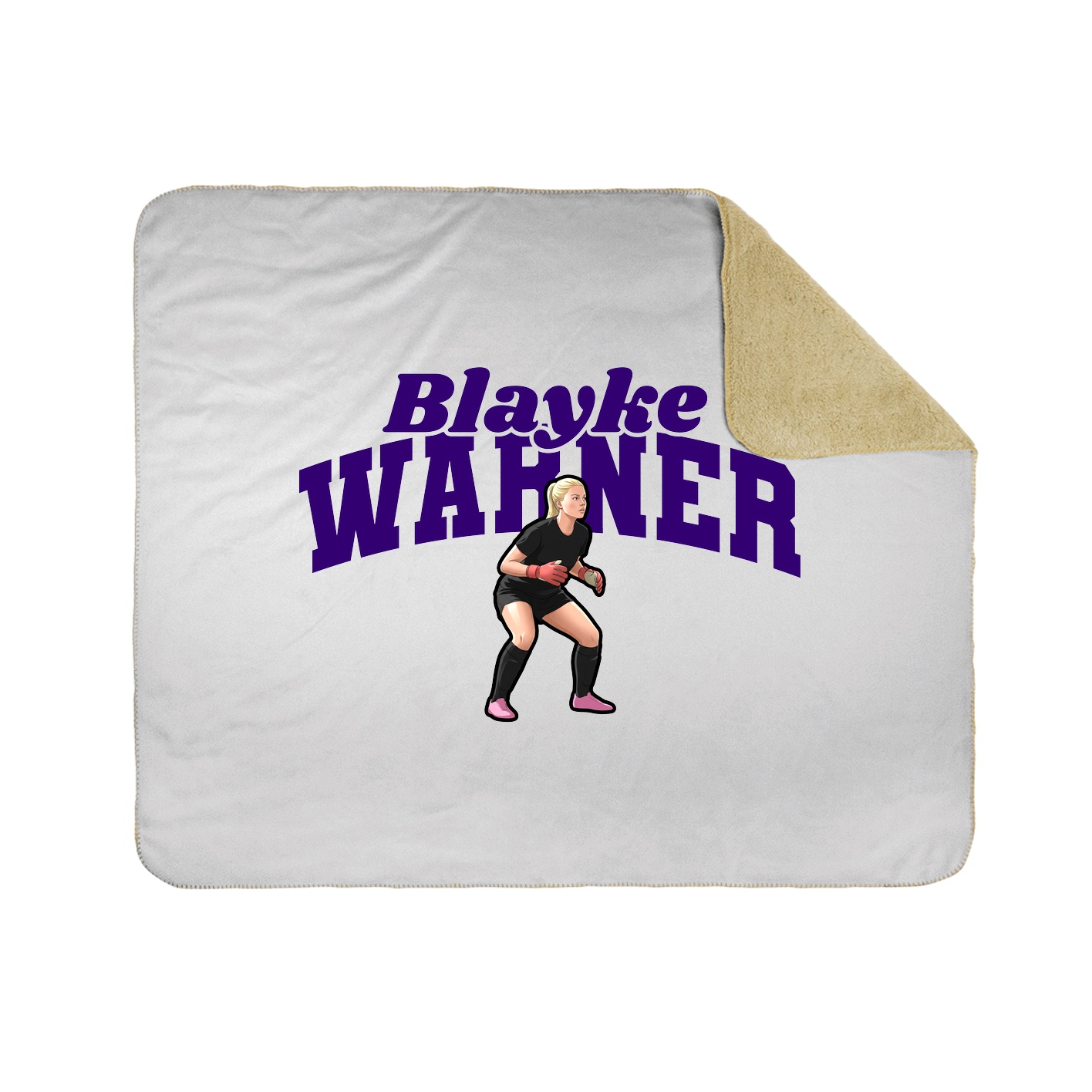 Throw Blanket — Signature Arch in White