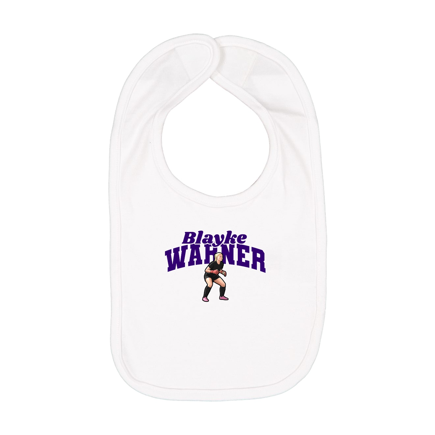 Infant Bib — Signature Arch in White