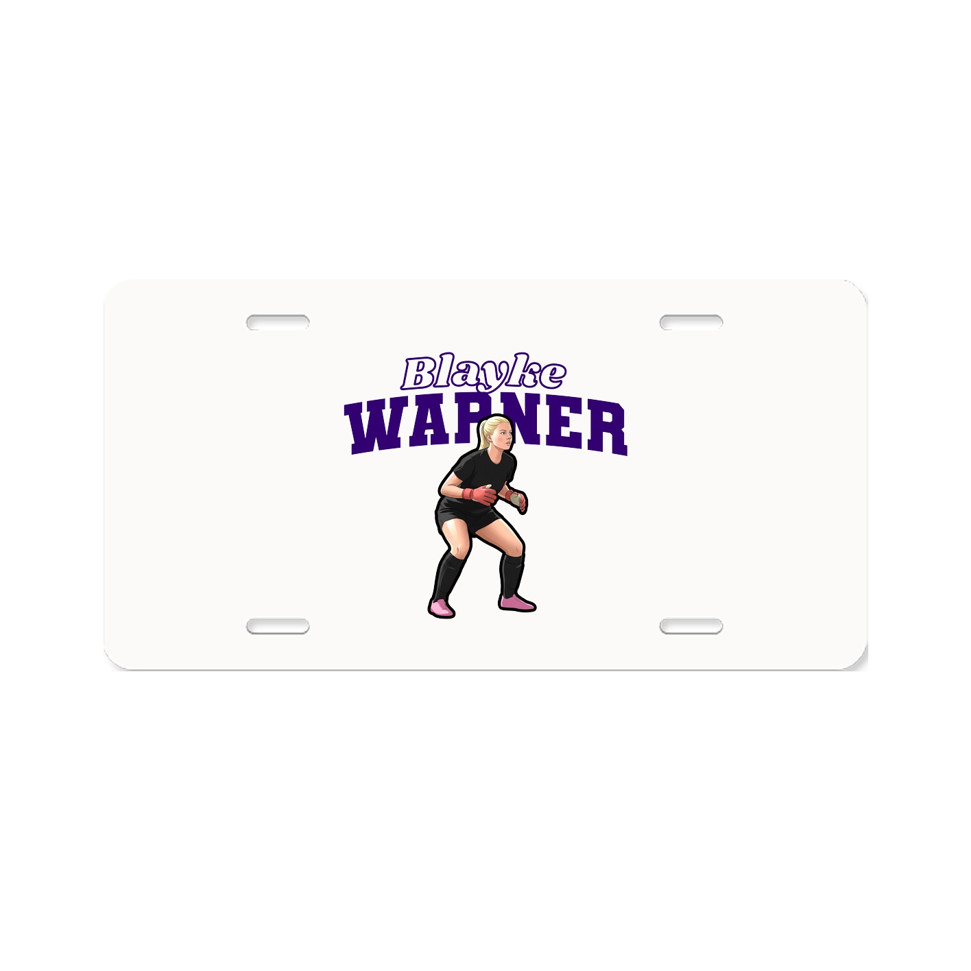 License Plate — Name Arch in Classic