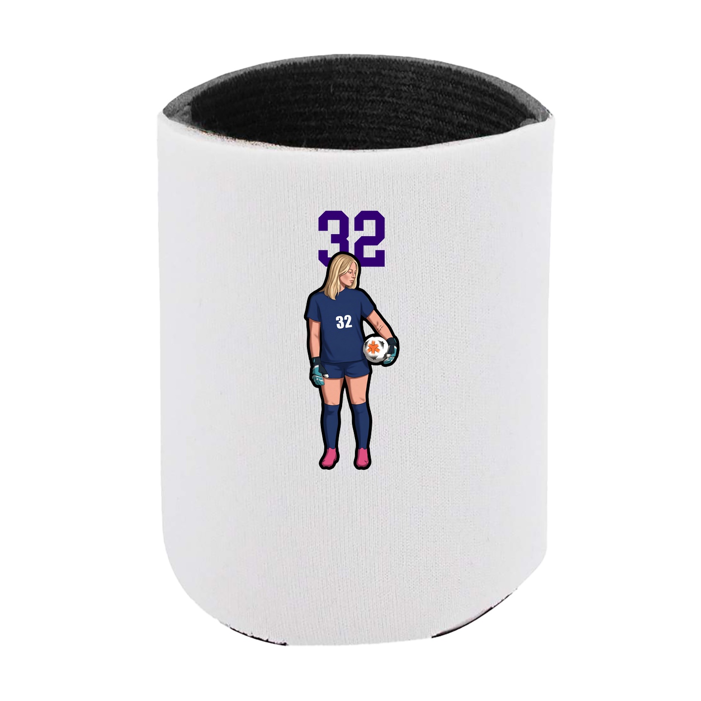 Can Holder — Number Top in White