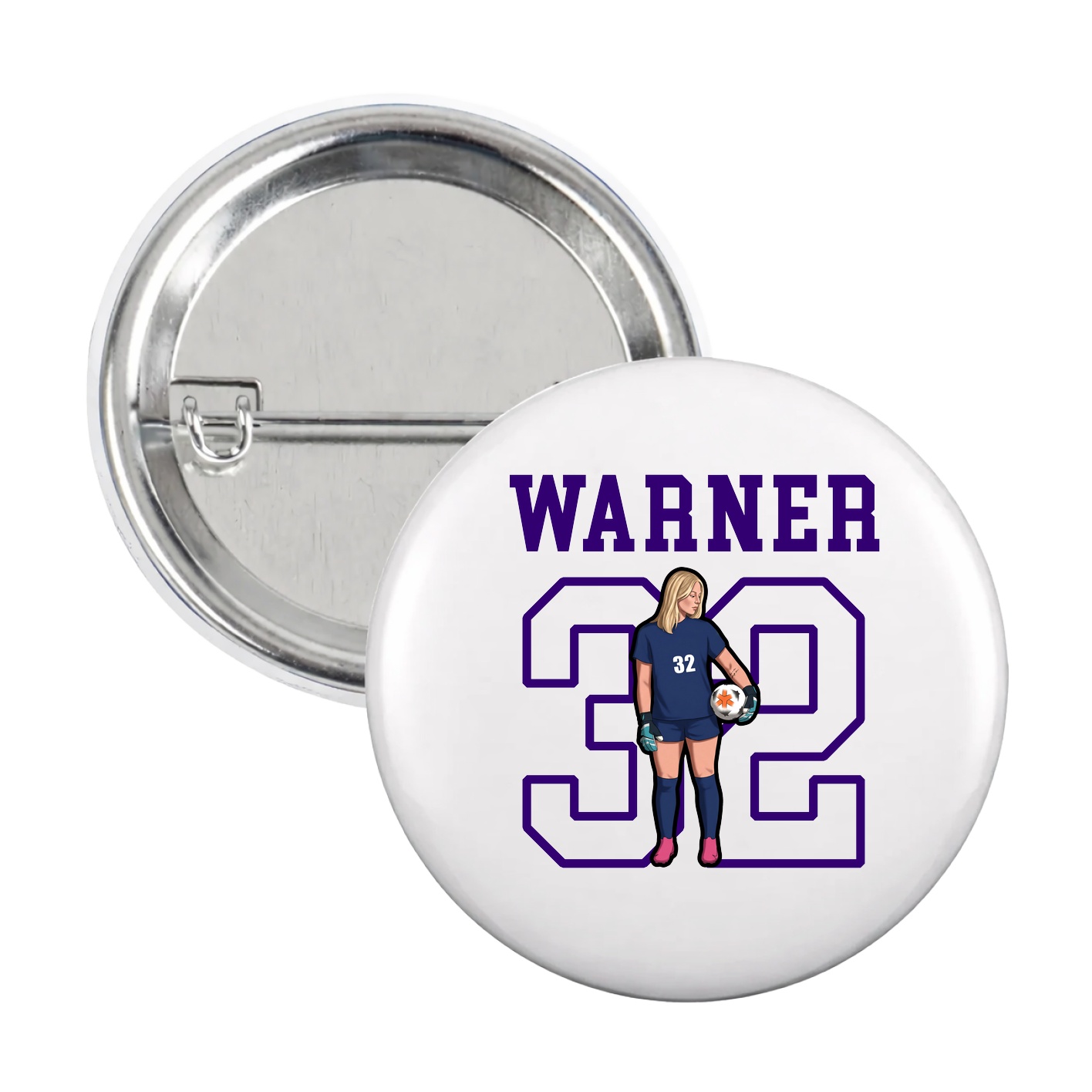 Game Day Button — Shirsey in White
