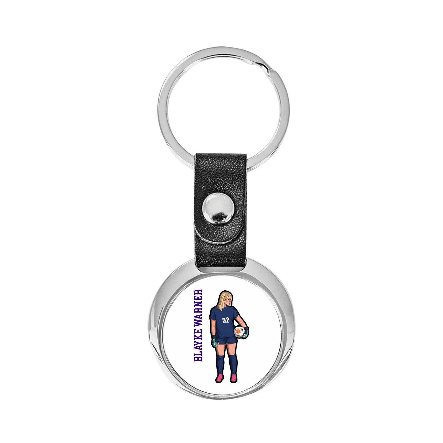 Key Chain — Name Vertical in Classic