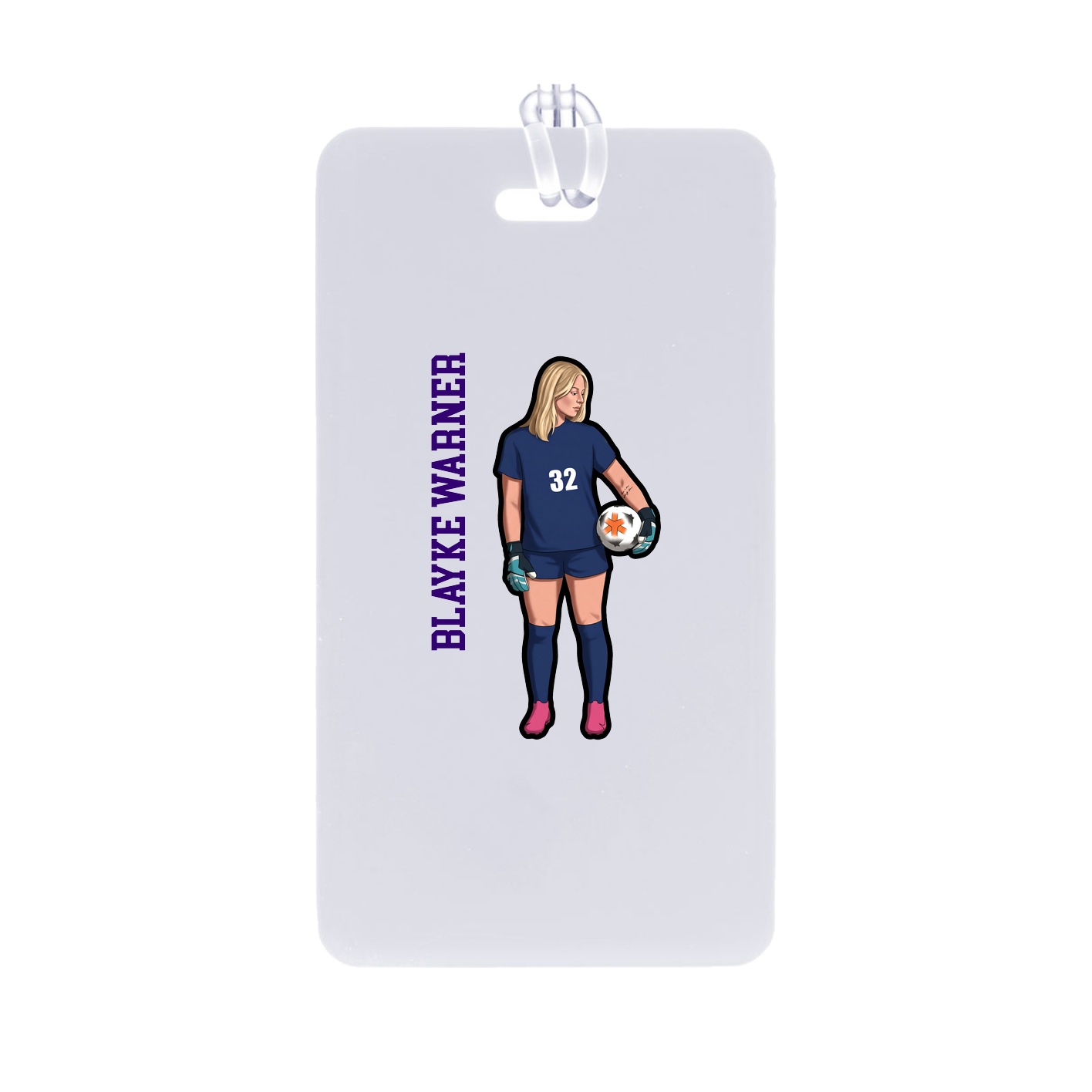 Bag Tag — Name Vertical in Classic