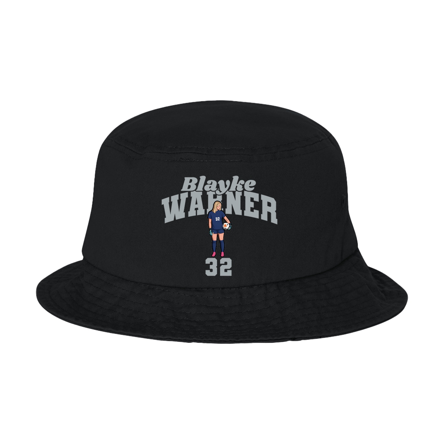 Bucket Cap — Signature Arch in Black