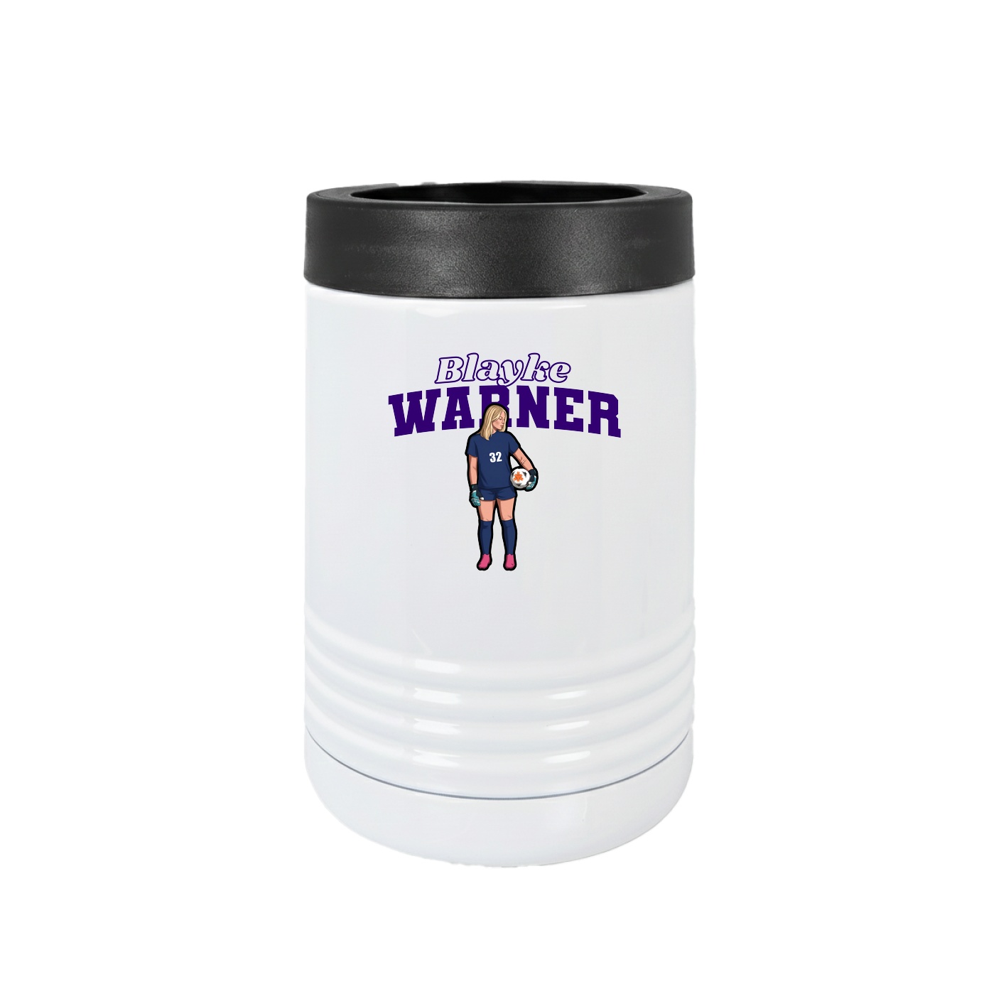 Beverage Holder — Name Arch in White
