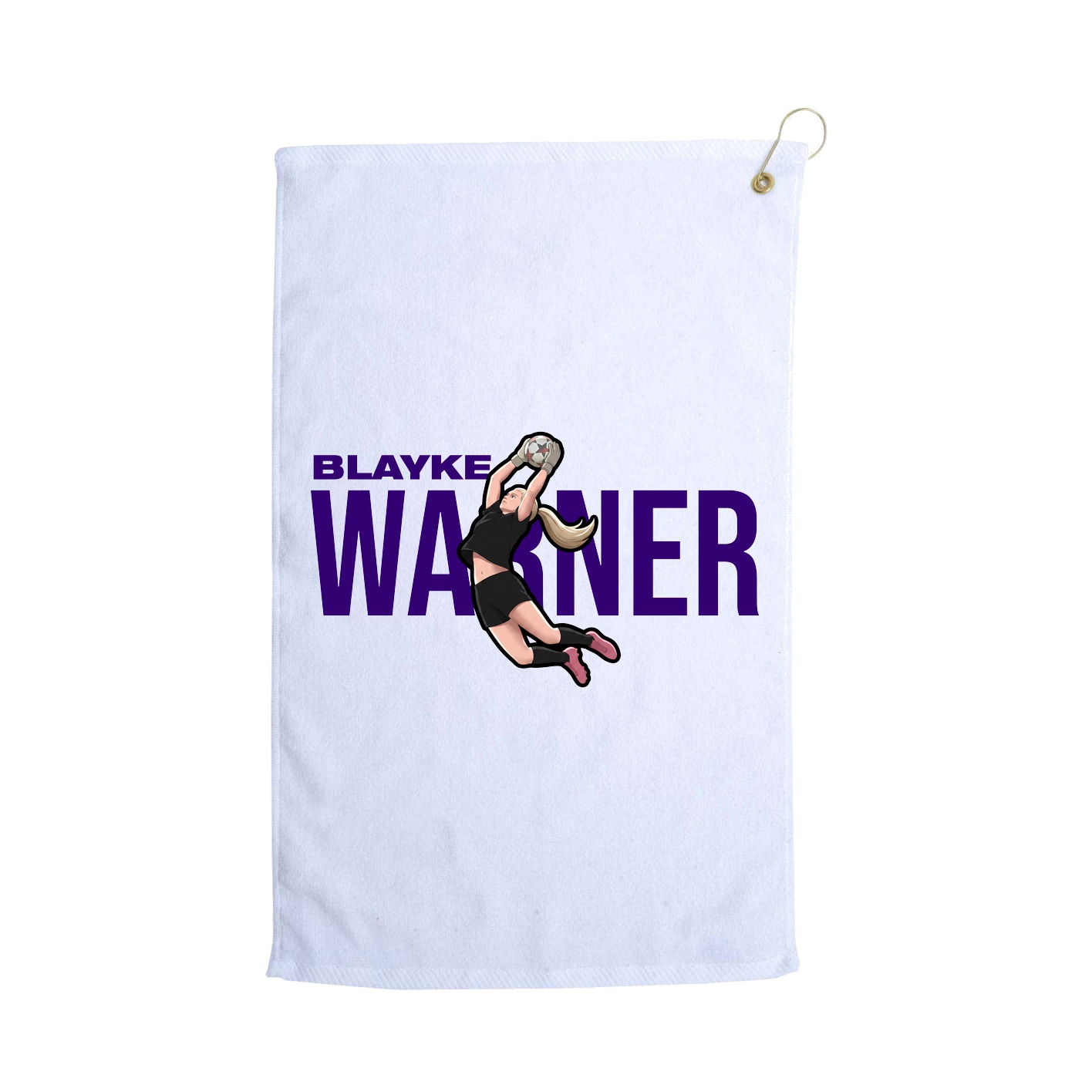 Golf Towel — Player Name in White