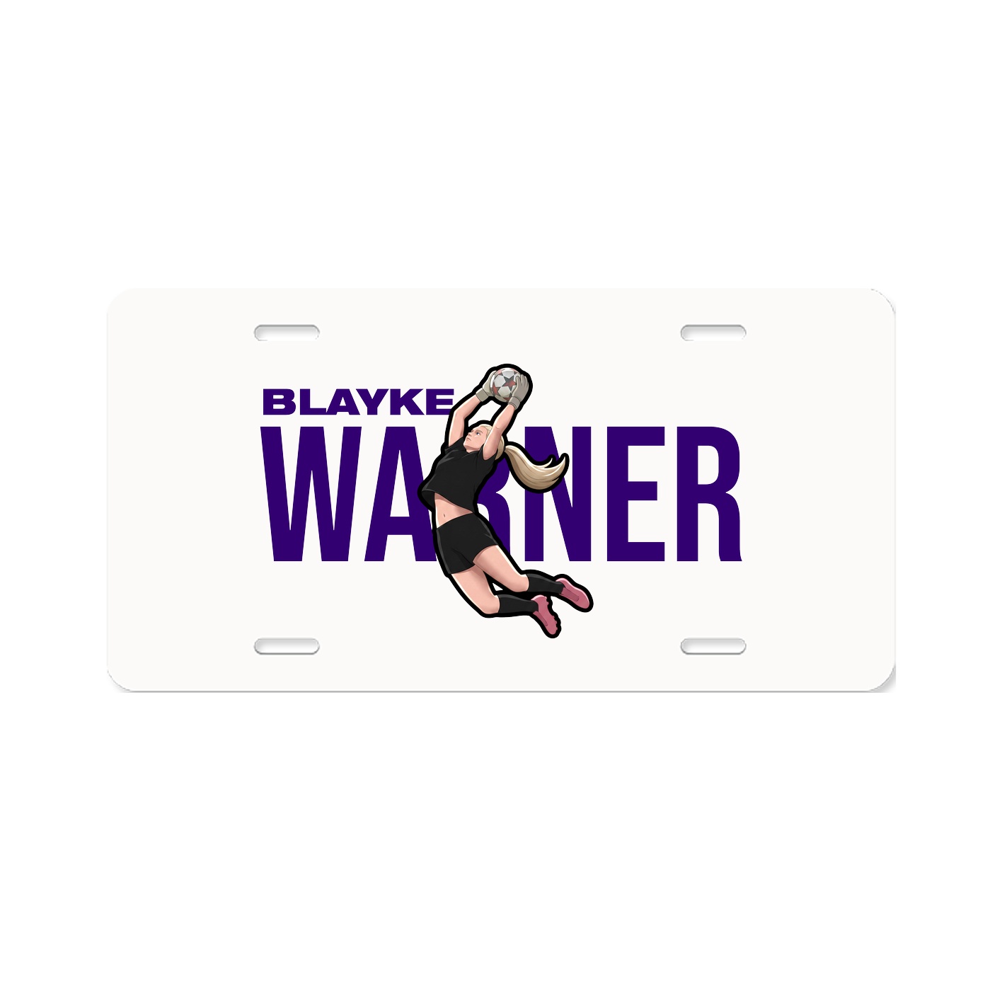 License Plate — Player Name in Classic