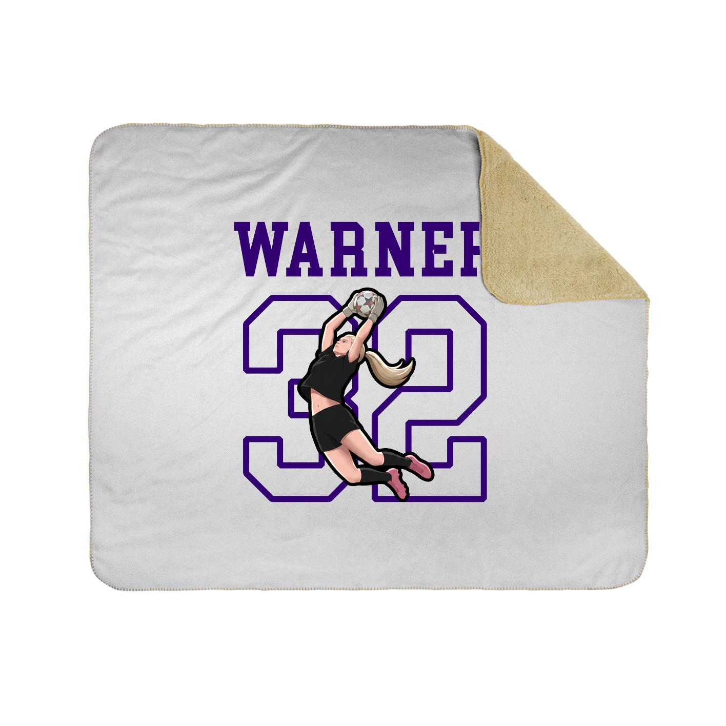 Throw Blanket — Shirsey in White