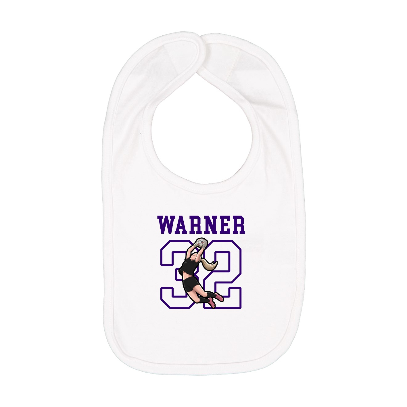 Infant Bib — Shirsey in White