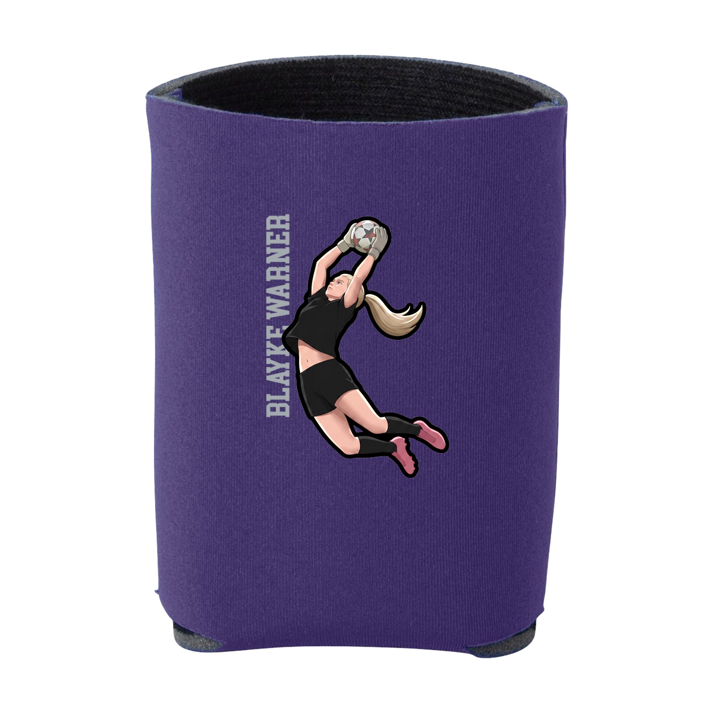 Can Holder — Name Vertical in Purple