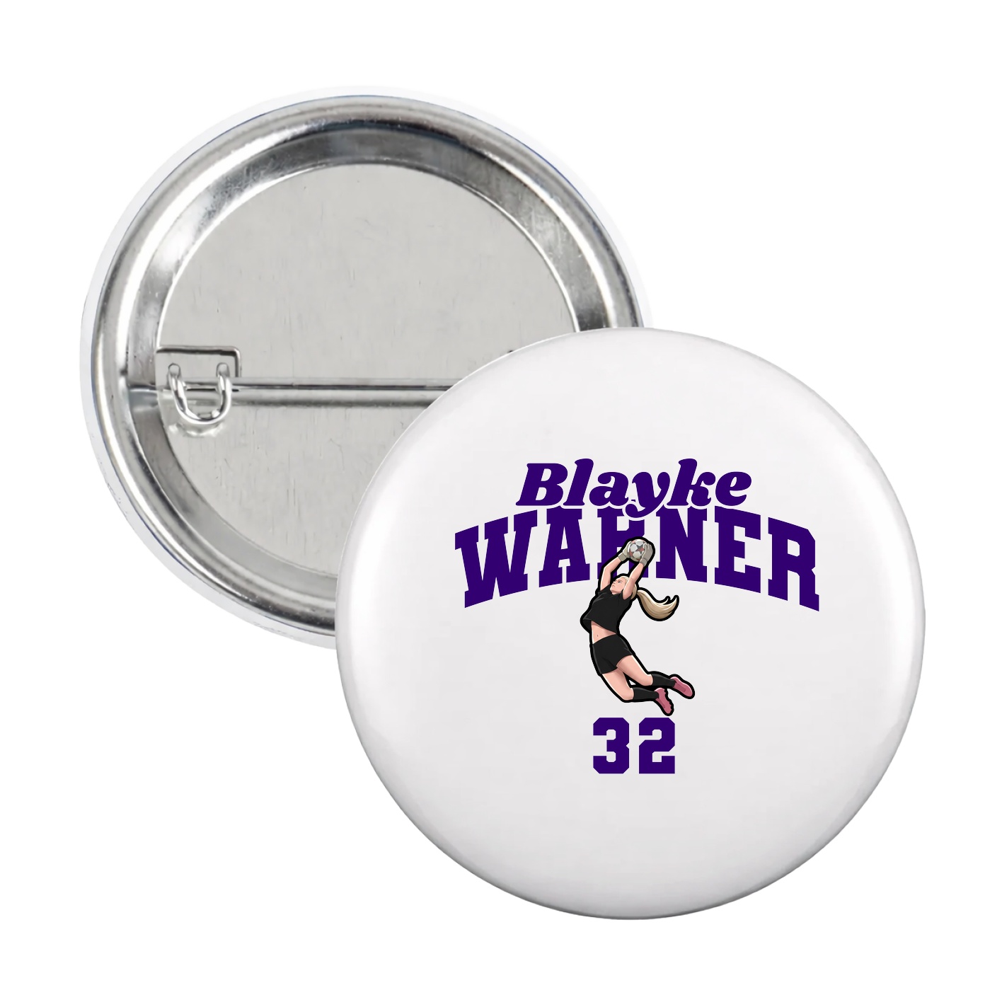 Game Day Button — Signature Arch in White