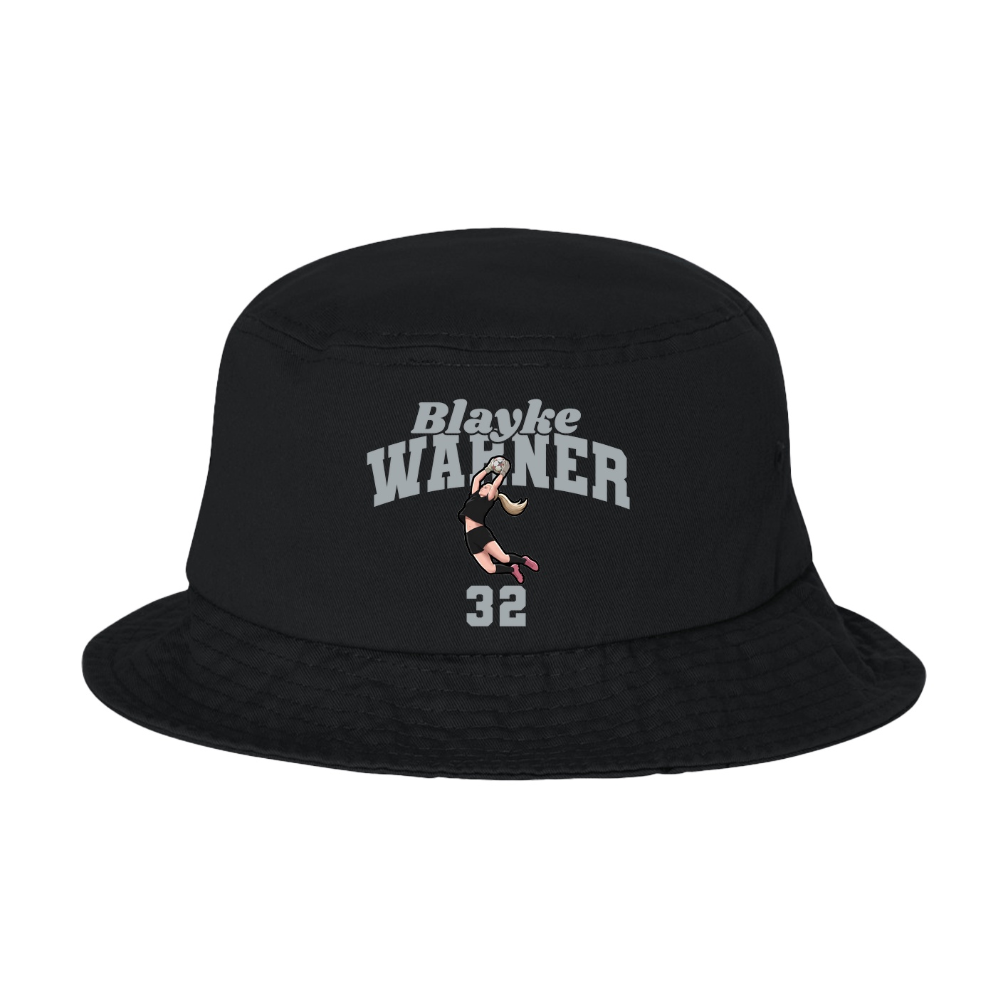 Bucket Cap — Signature Arch in Black