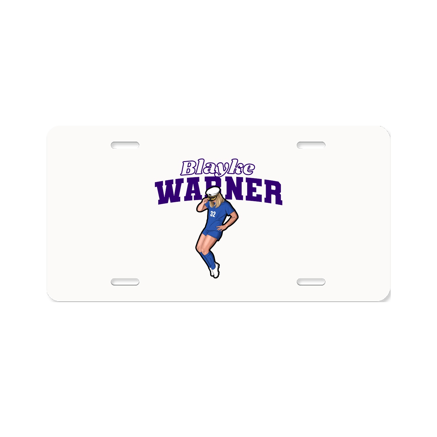 License Plate — Name Arch in Classic