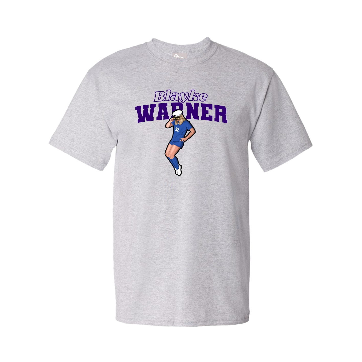 Youth Tee — Name Arch in Grey