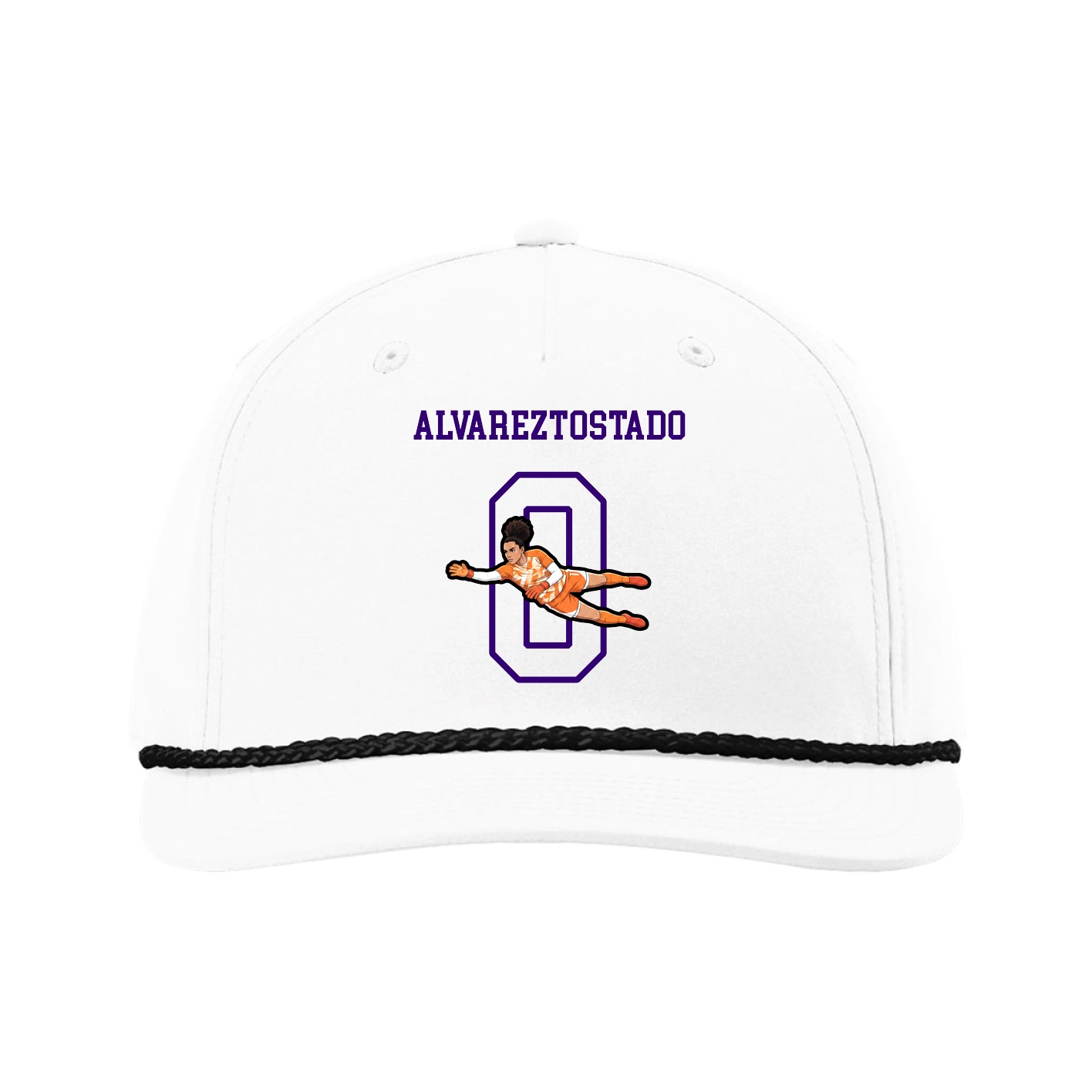 Five-Panel Classic Rope Cap — Shirsey in White