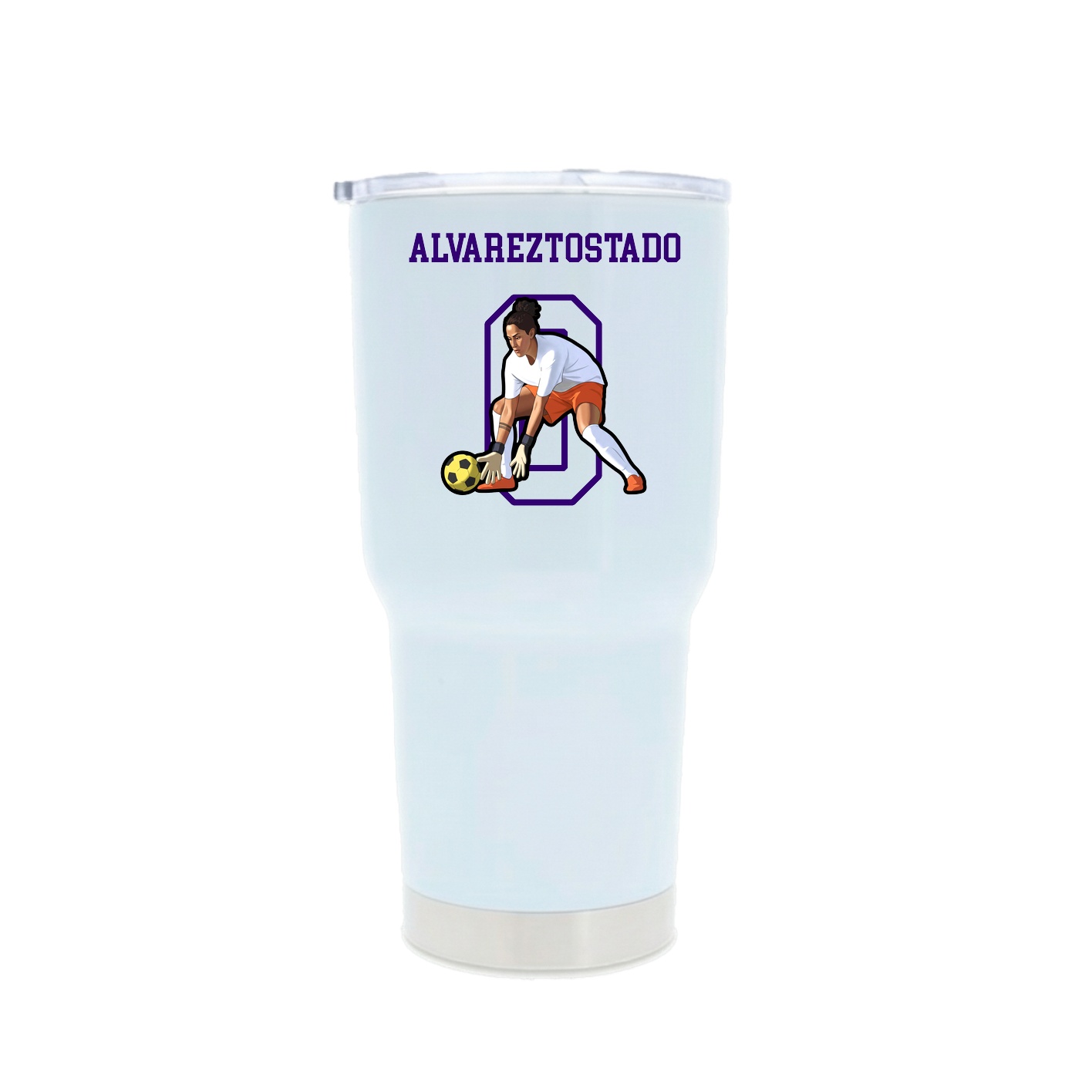30oz Stainless Steel Tumbler — Shirsey in White