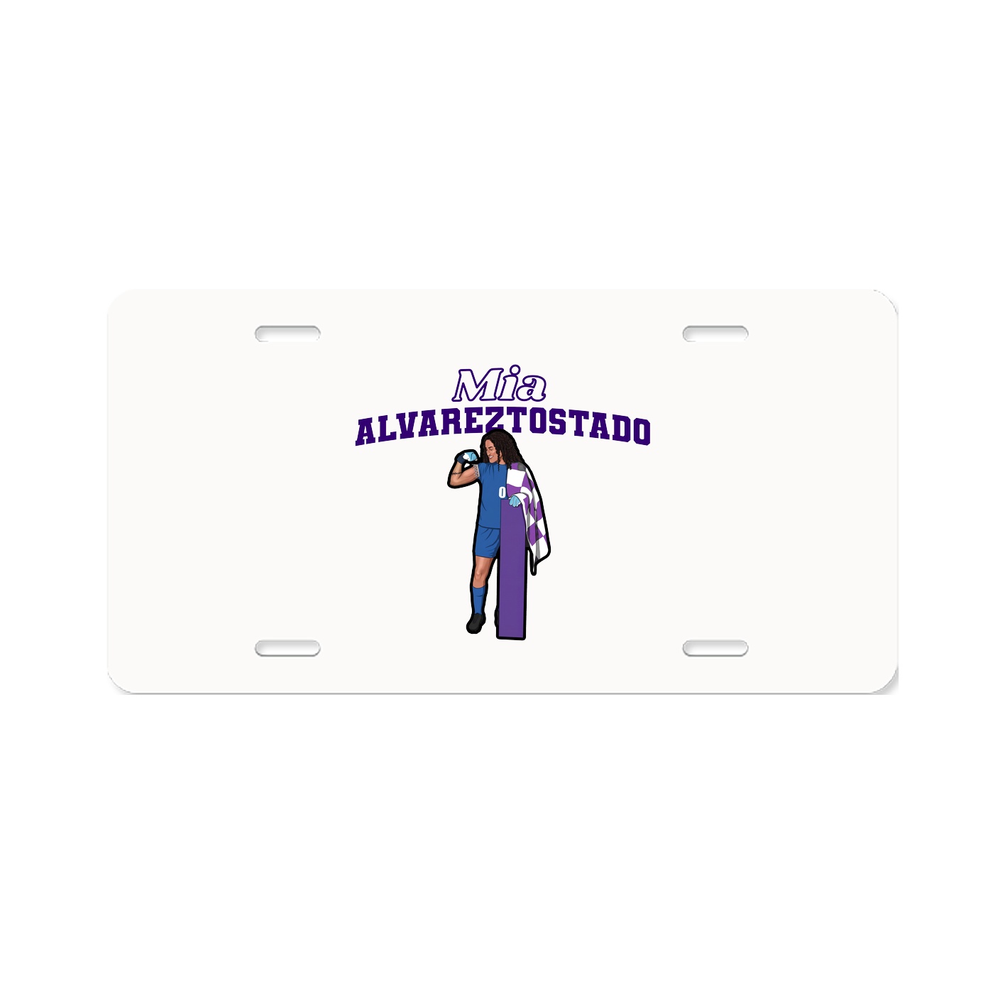 License Plate — Name Arch in Classic