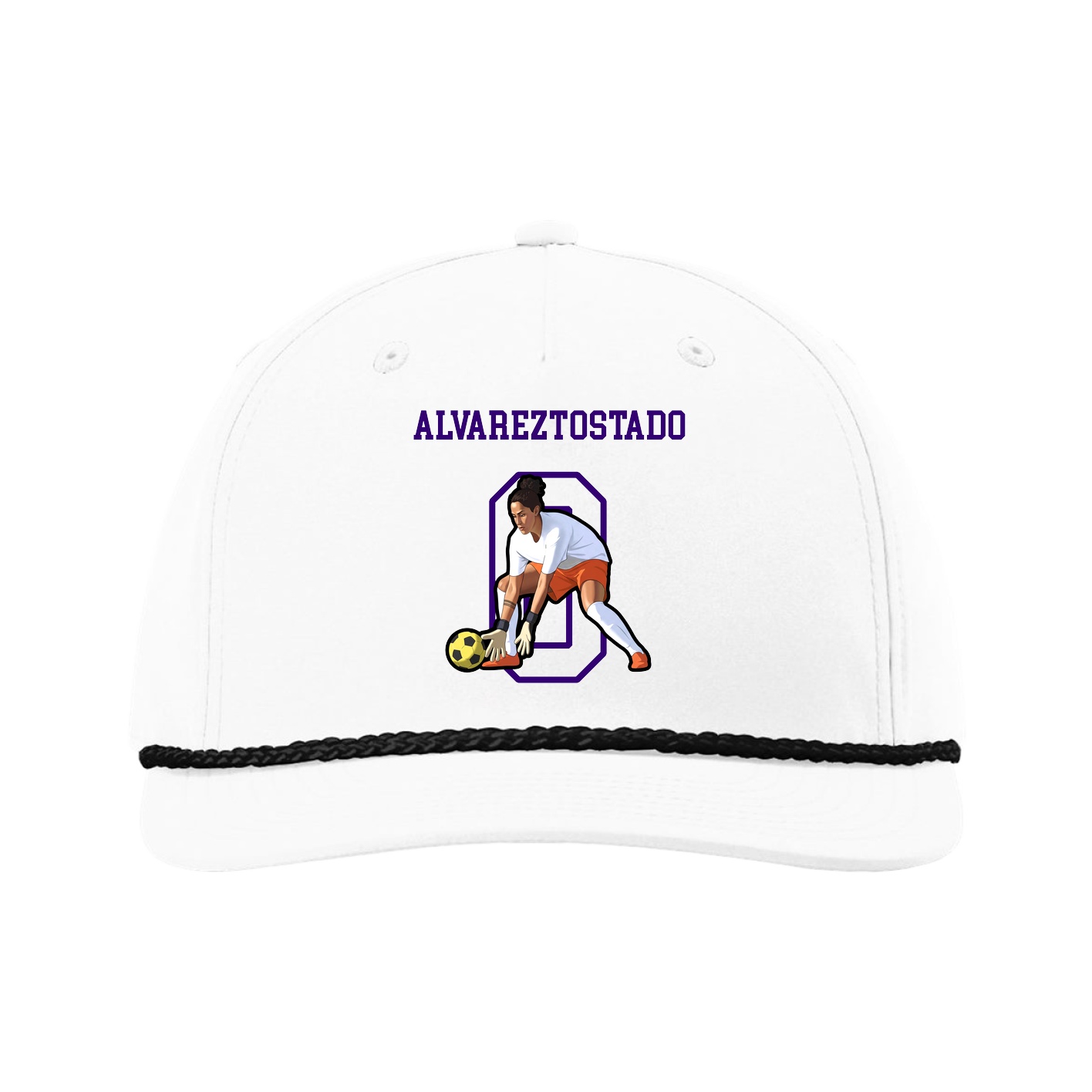 Five-Panel Classic Rope Cap — Shirsey in White