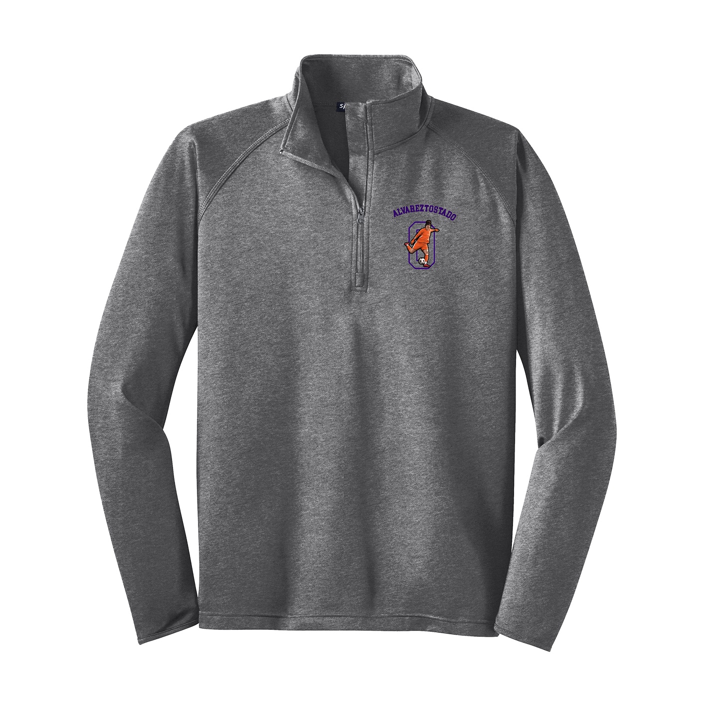 Q-Zip Pullover — Shirsey Arch in Grey