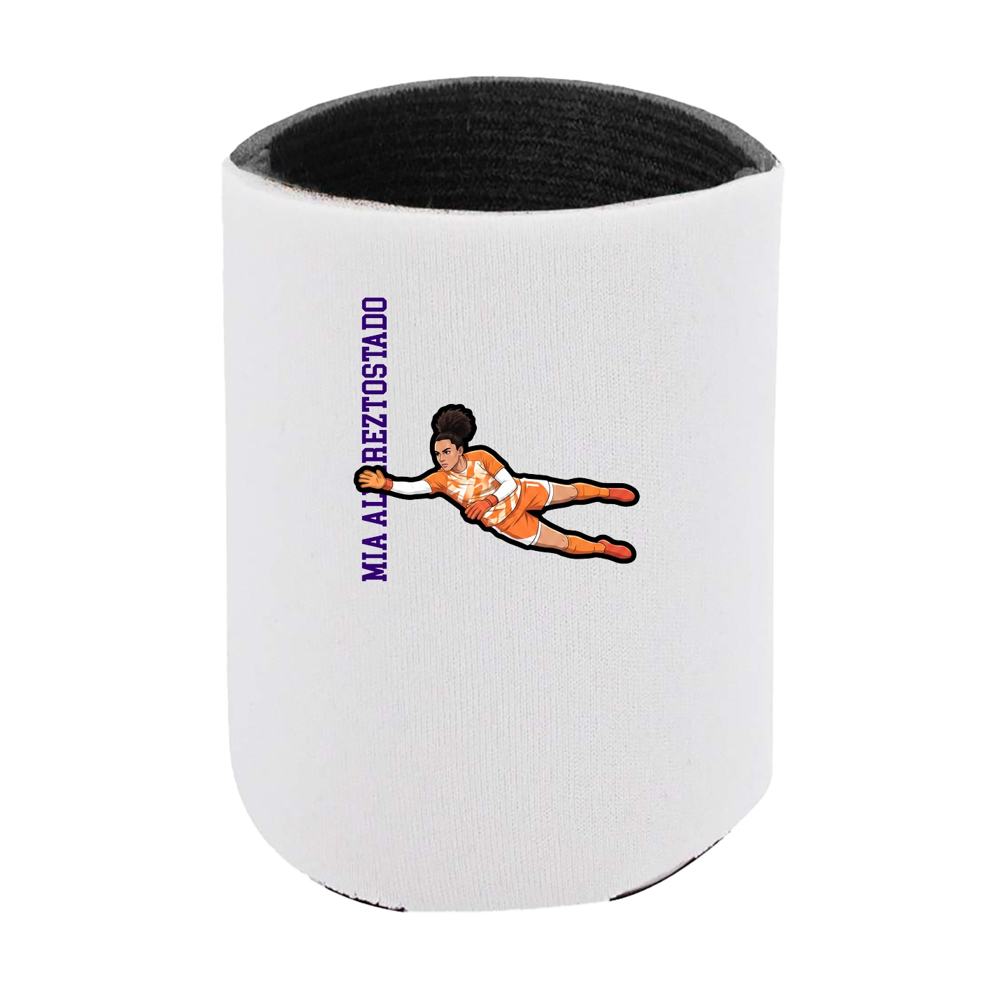 Can Holder — Name Vertical in White