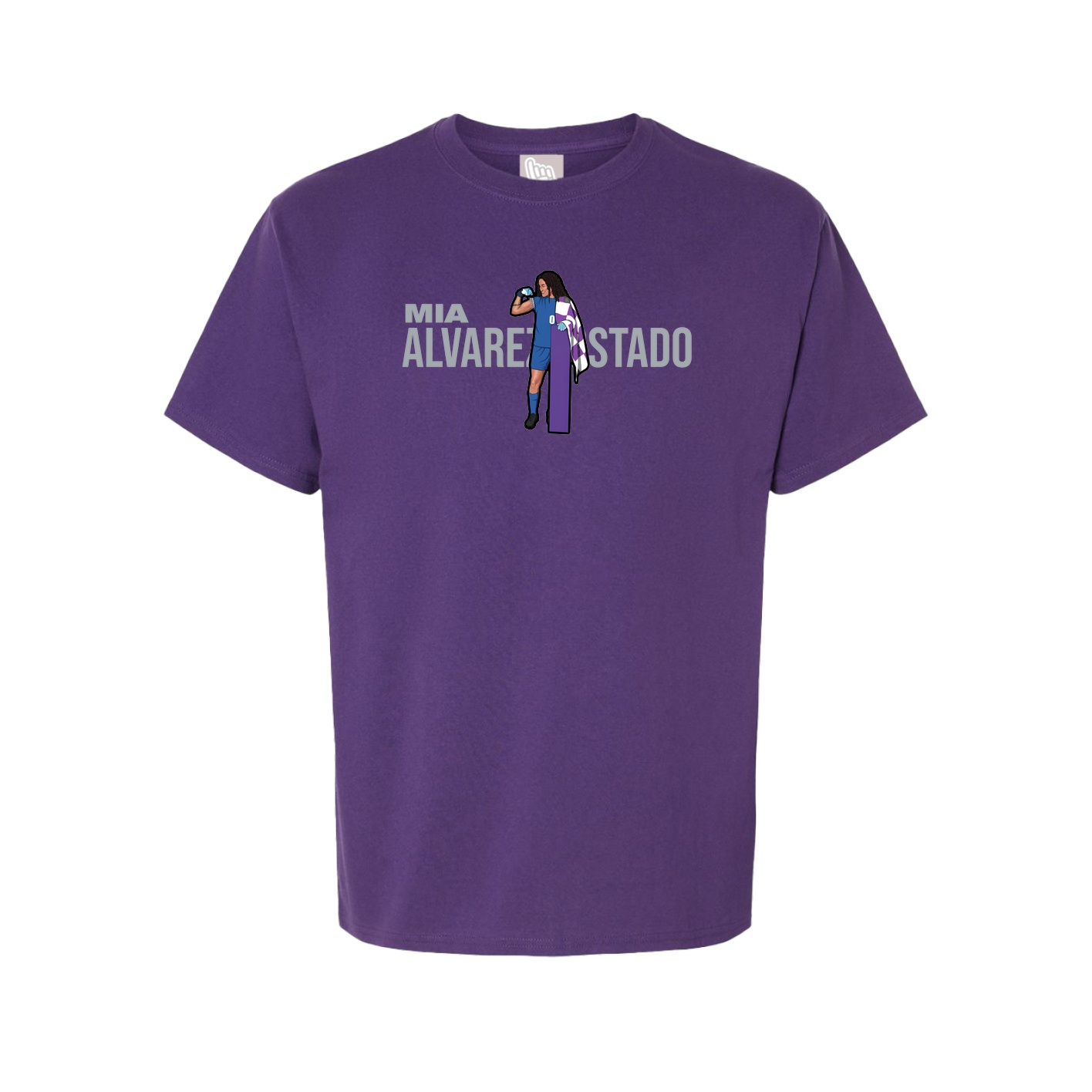 Youth Tee — Player Name in Purple