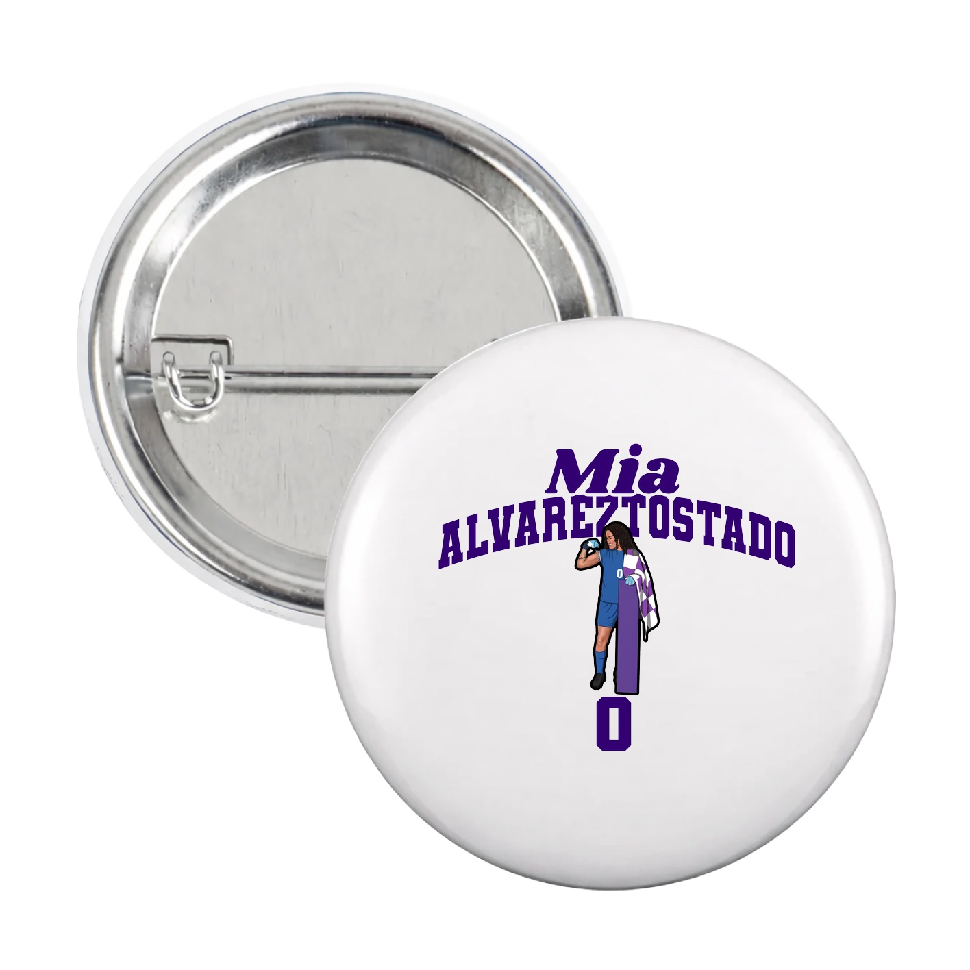 Game Day Button — Signature Arch in White