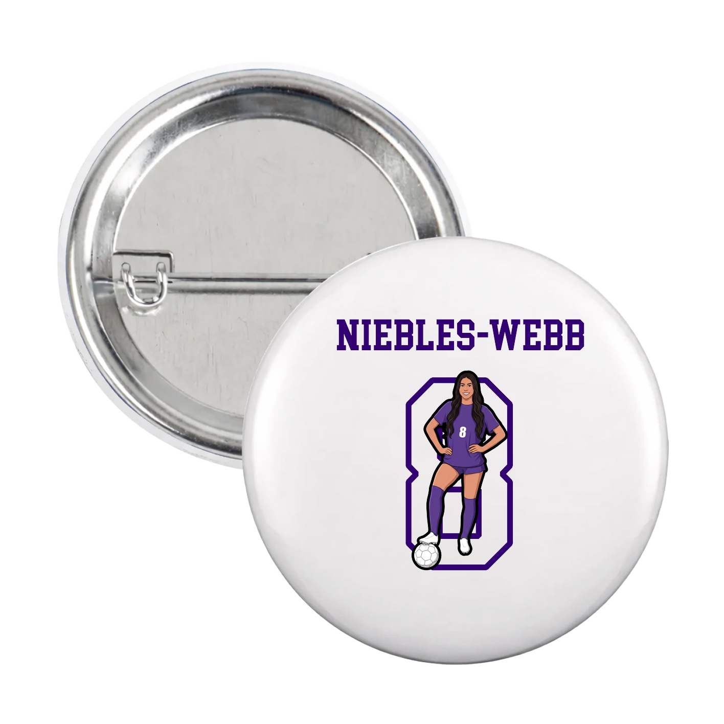 Game Day Button — Shirsey in White