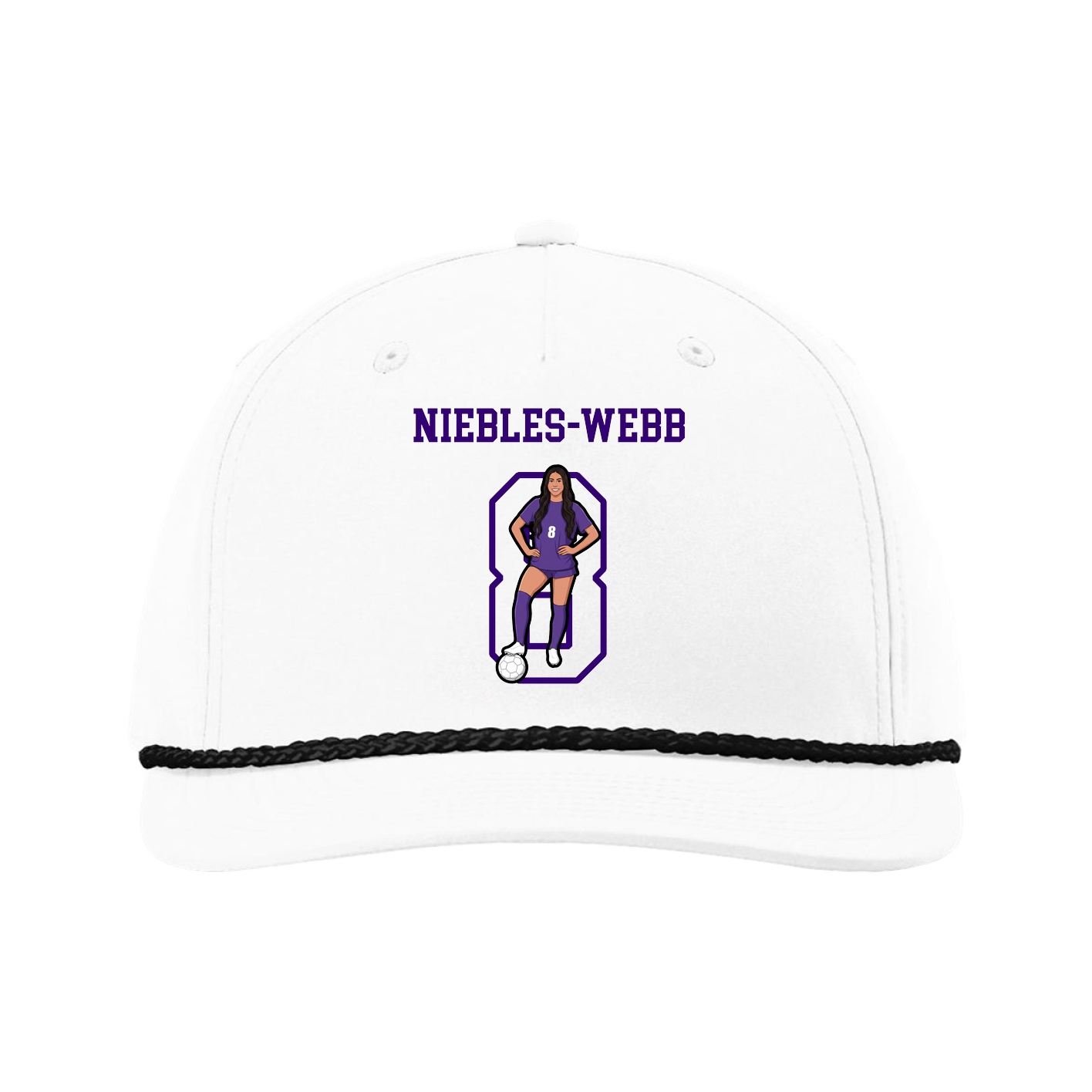Five-Panel Classic Rope Cap — Shirsey in White