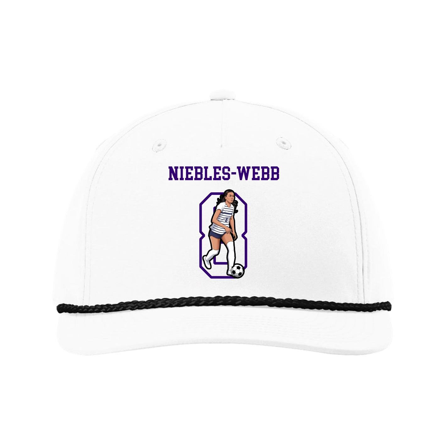Five-Panel Classic Rope Cap — Shirsey in White