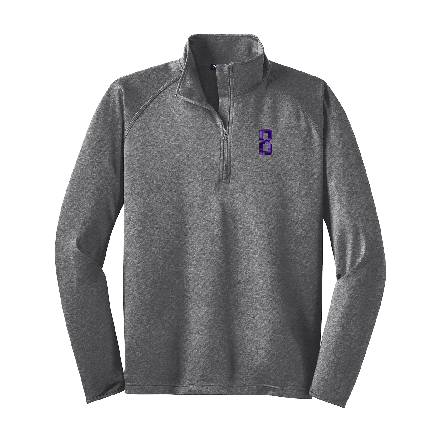 Q-Zip Pullover — Front Shirsy in Grey