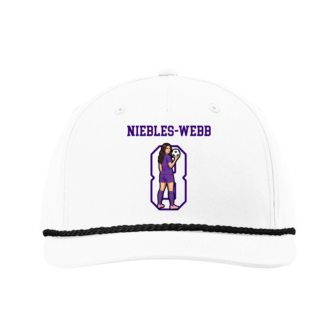 Five-Panel Classic Rope Cap — Shirsey in White