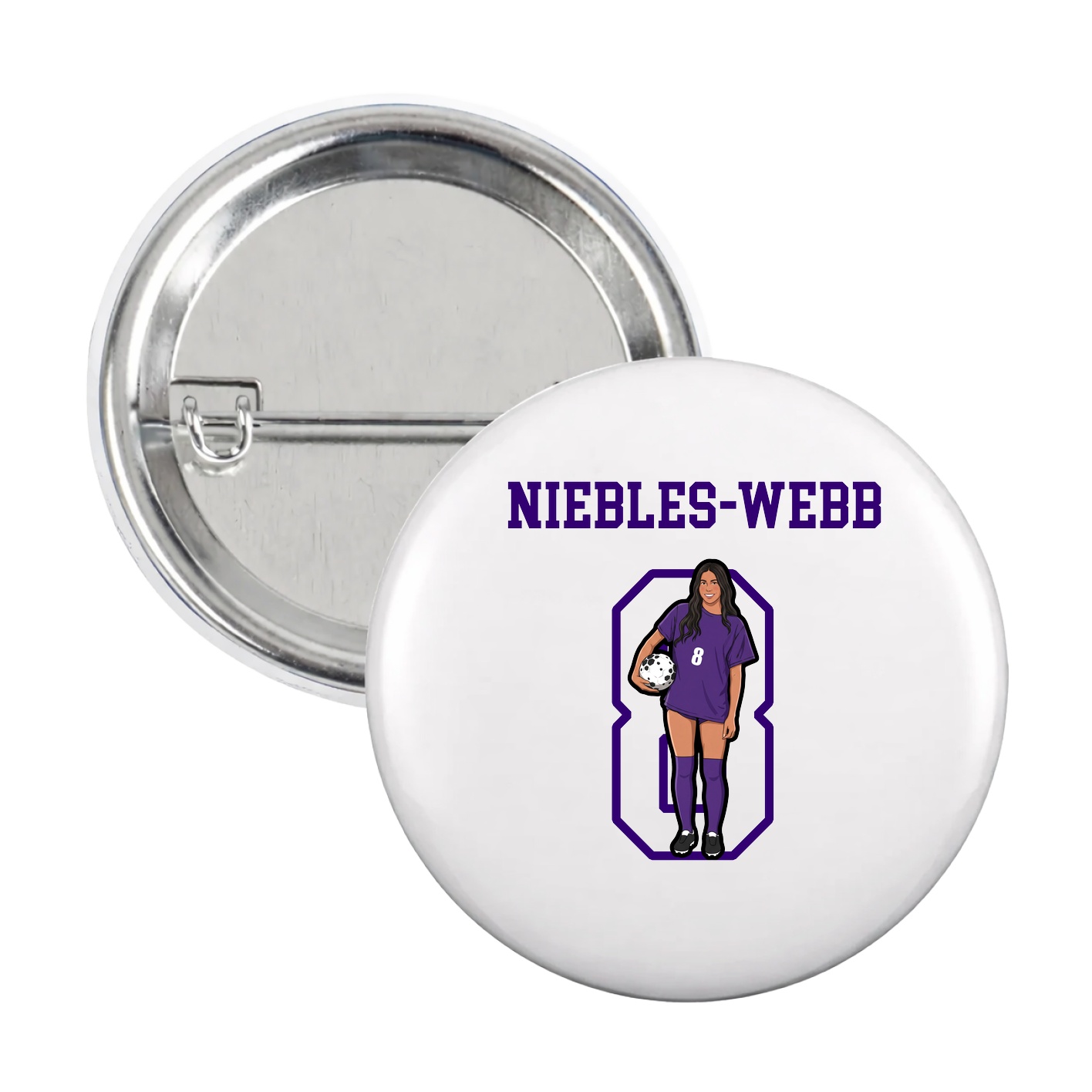 Game Day Button — Shirsey in White