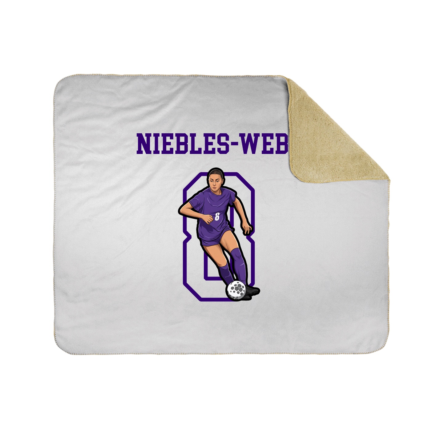 Throw Blanket — Shirsey in White