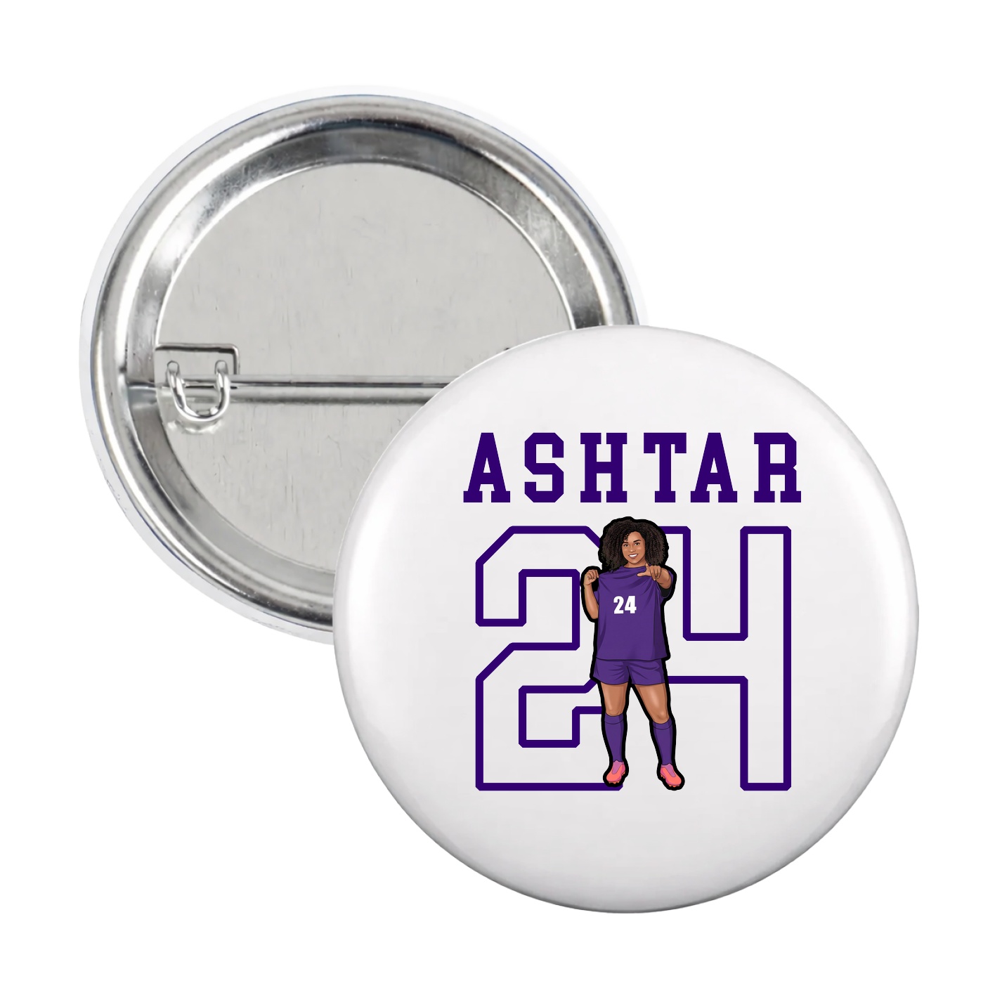 Game Day Button — Shirsey in White