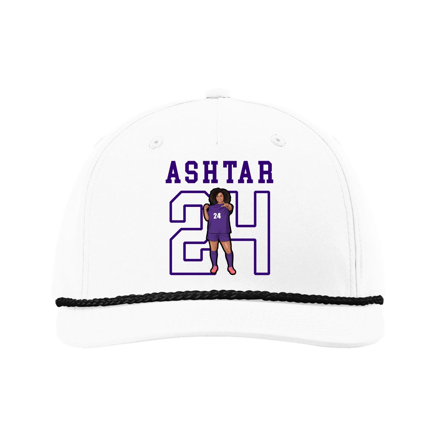 Five-Panel Classic Rope Cap — Shirsey in White