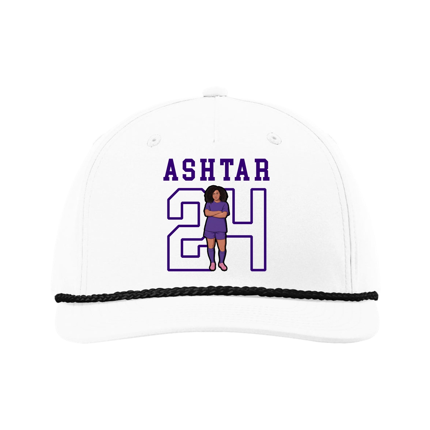 Five-Panel Classic Rope Cap — Shirsey in White