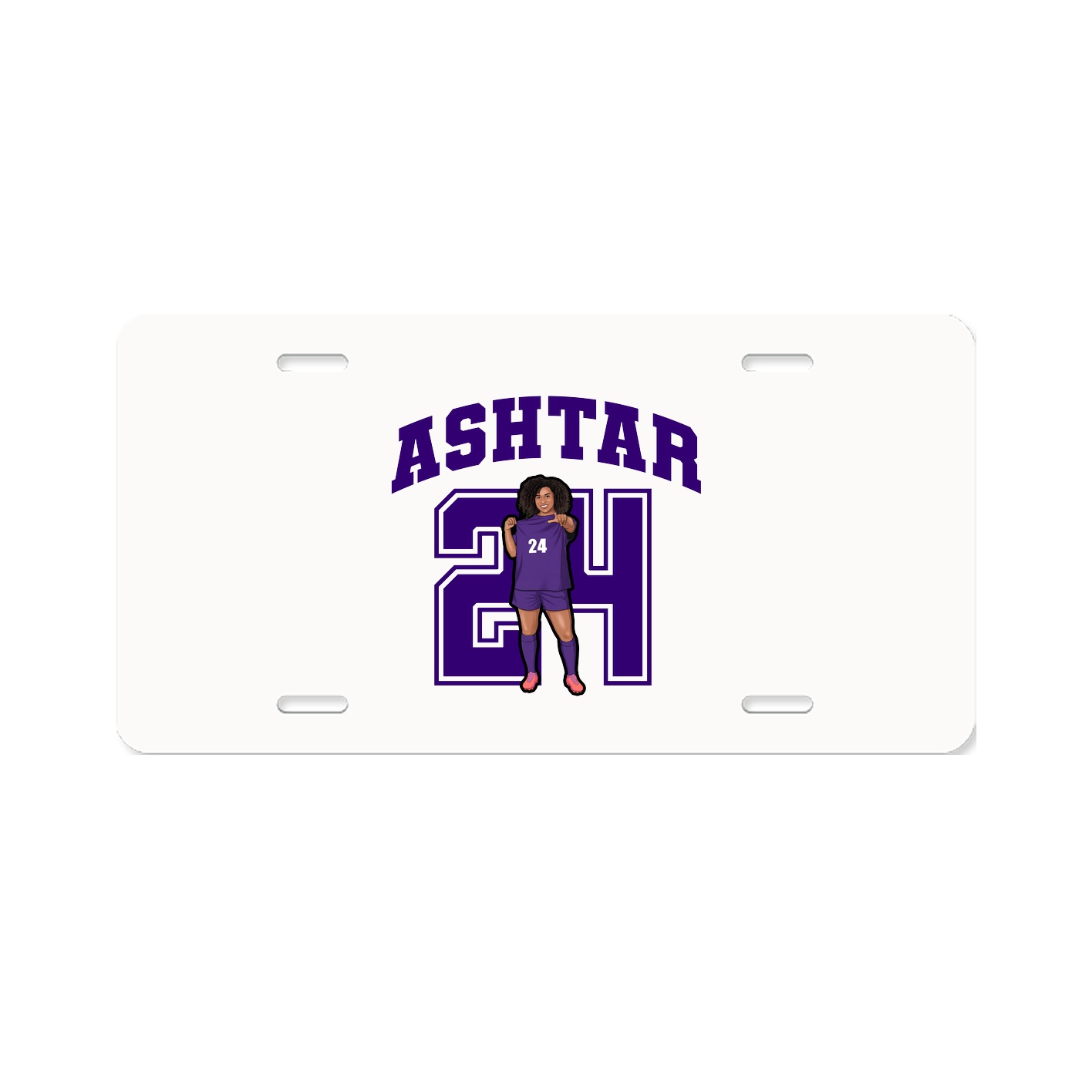License Plate — Number in Classic