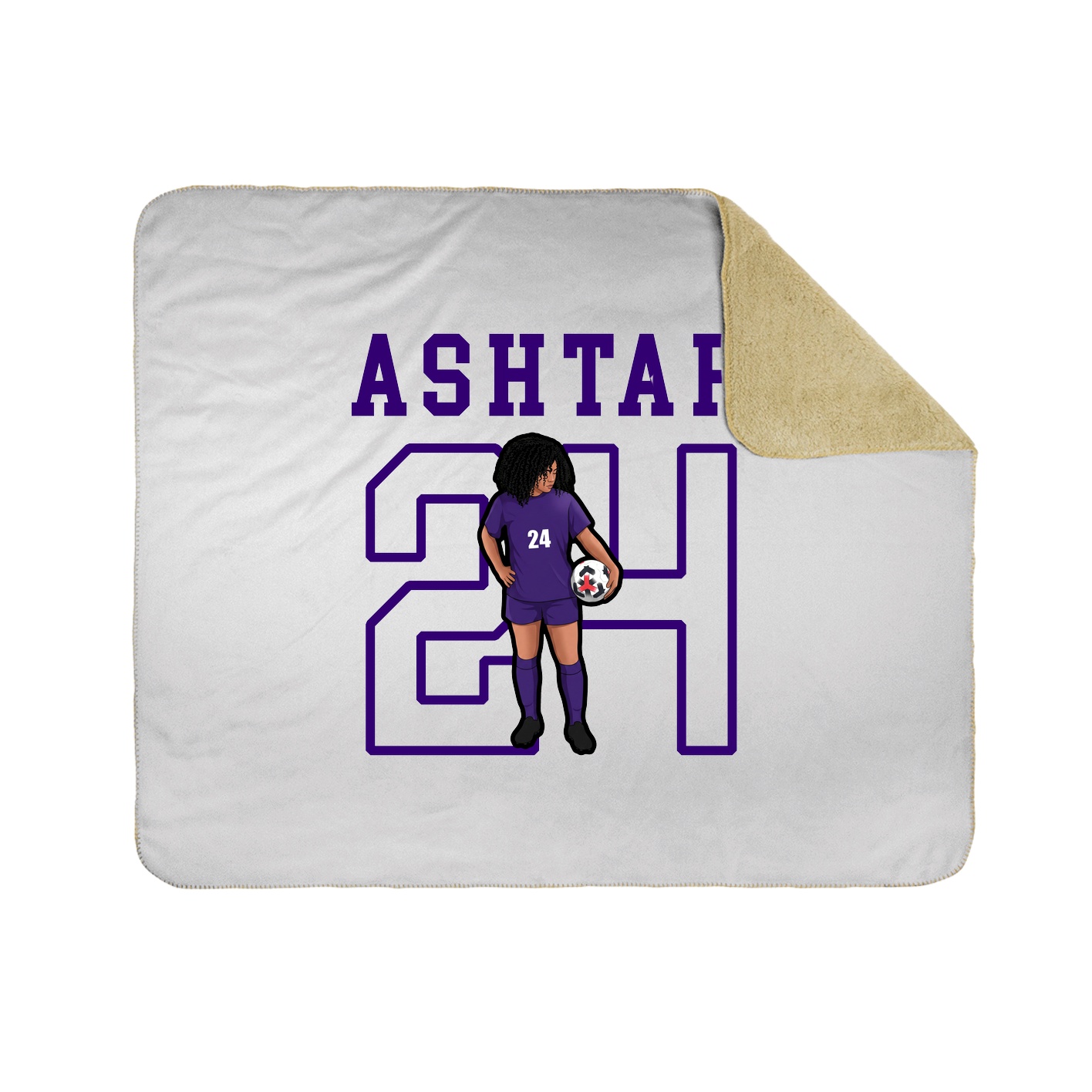 Throw Blanket — Shirsey in White