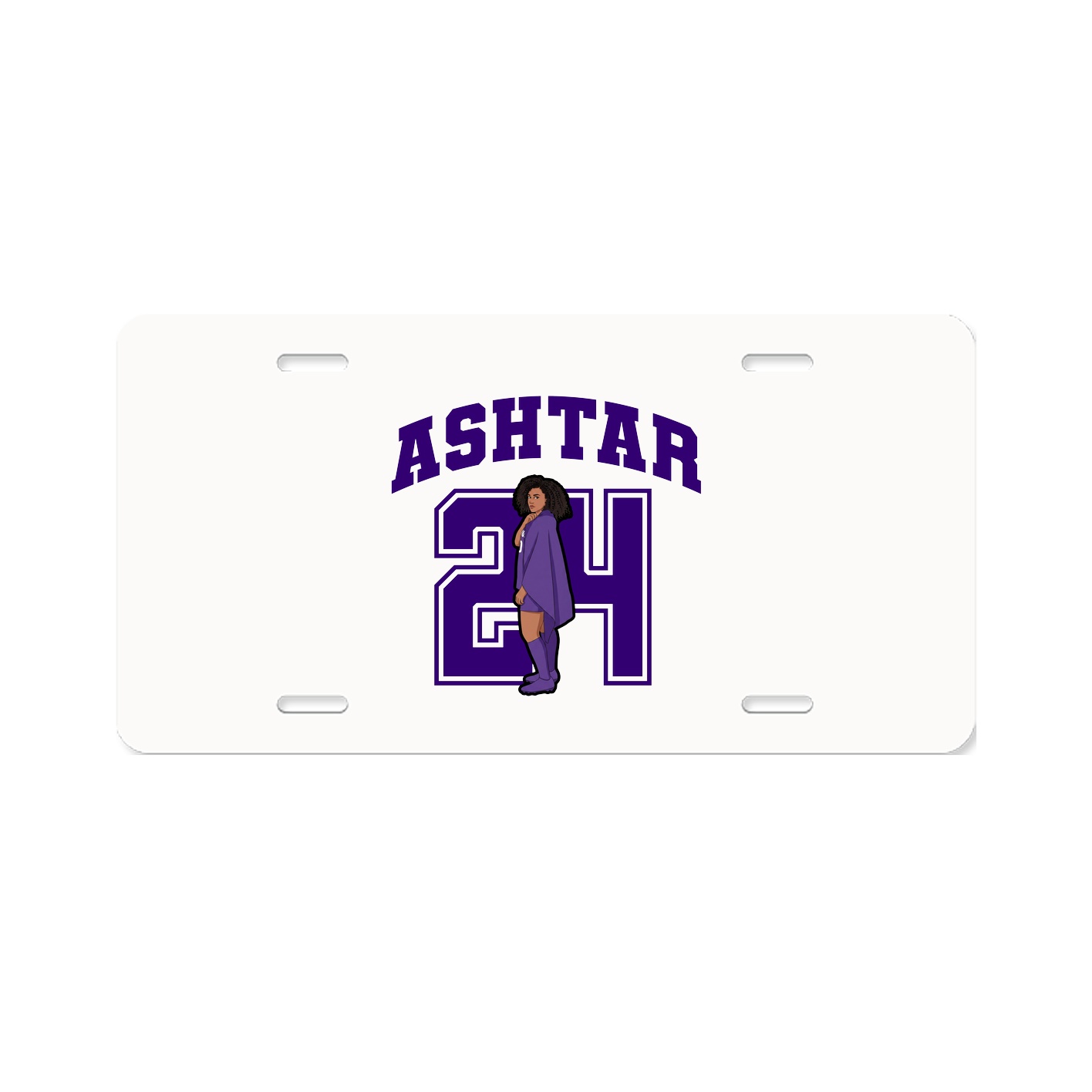 License Plate — Number in Classic