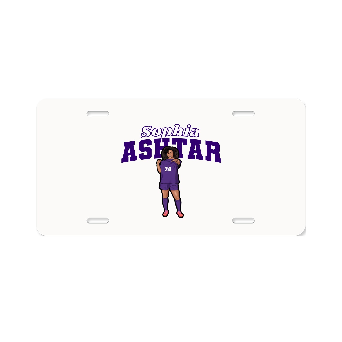 License Plate — Name Arch in Classic