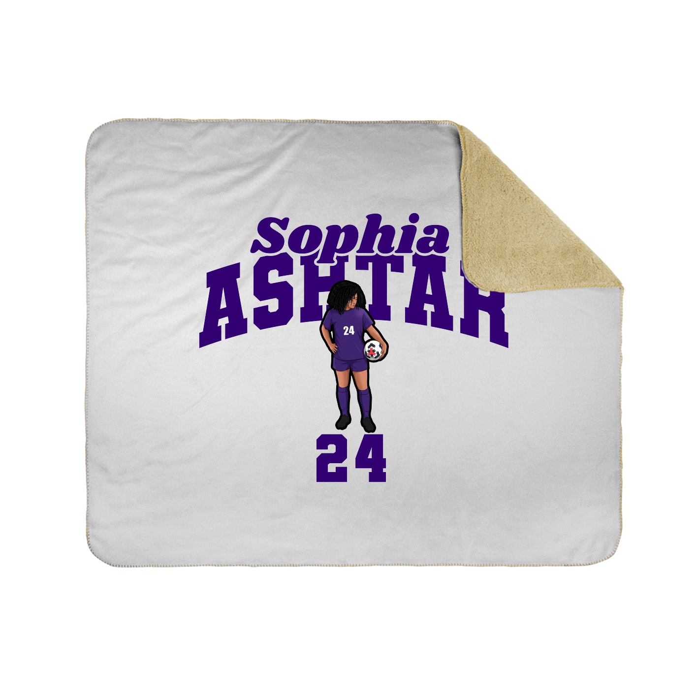 Throw Blanket — Signature Arch in White
