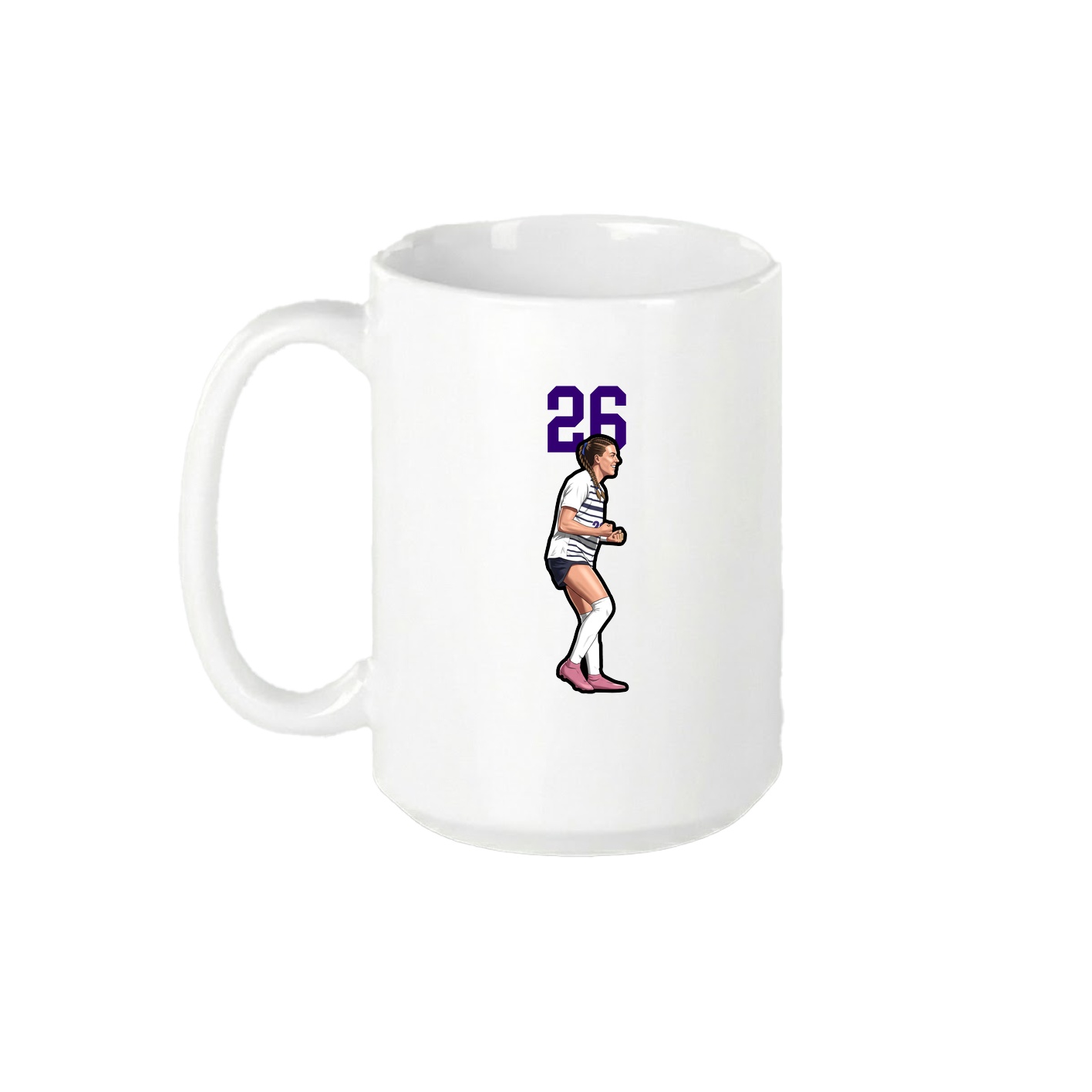 15oz Coffee Mug — Number Top in White