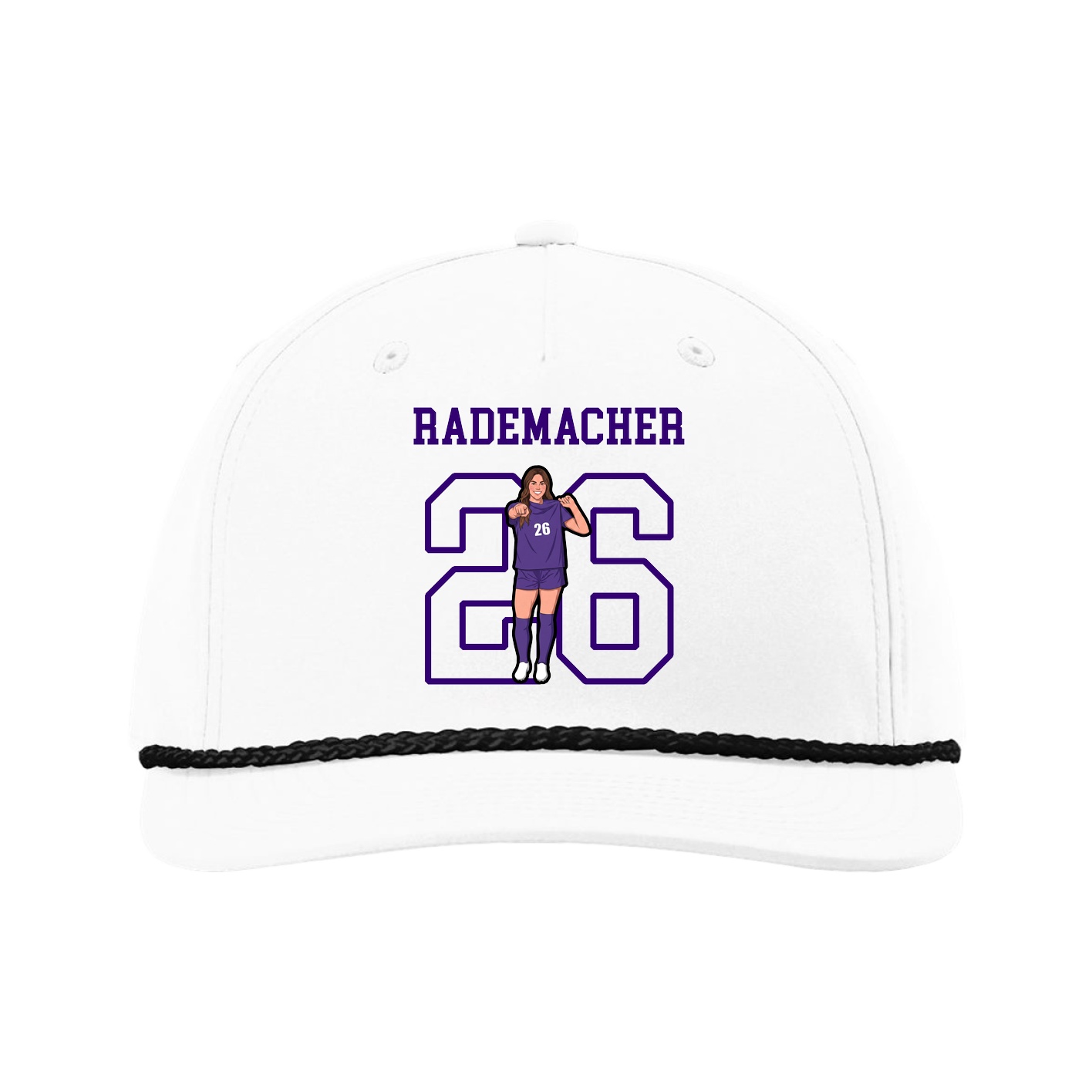 Five-Panel Classic Rope Cap — Shirsey in White