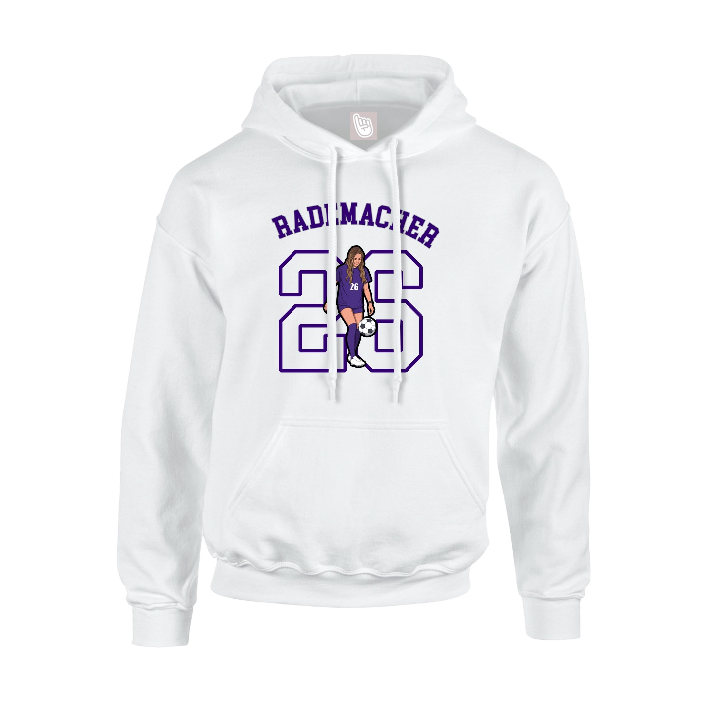 Hoodie — Shirsey Arch in White