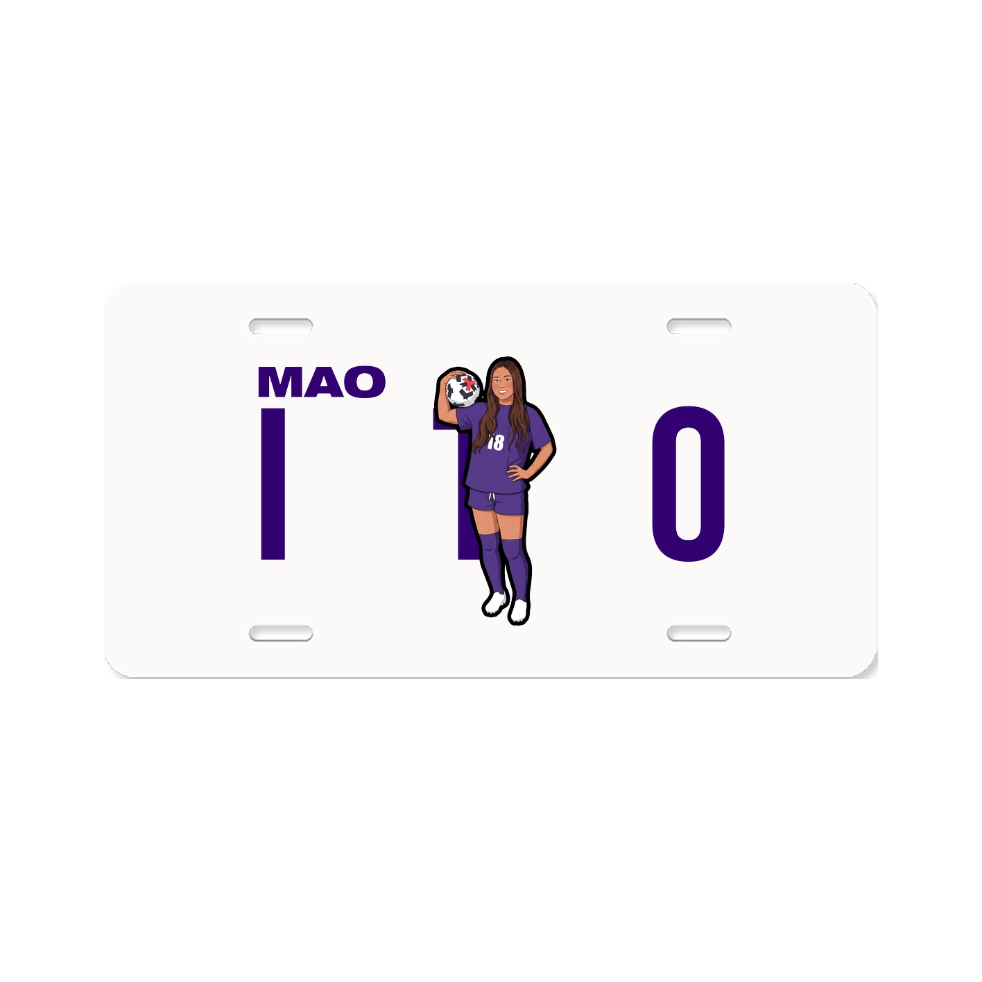 License Plate — Player Name in Classic