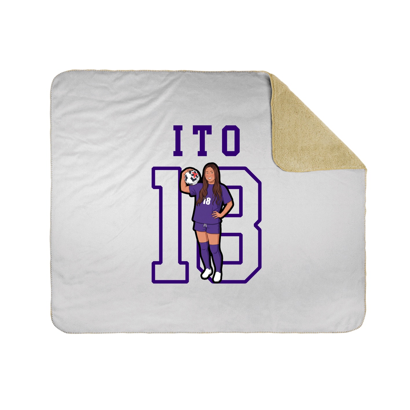 Throw Blanket — Shirsey in White