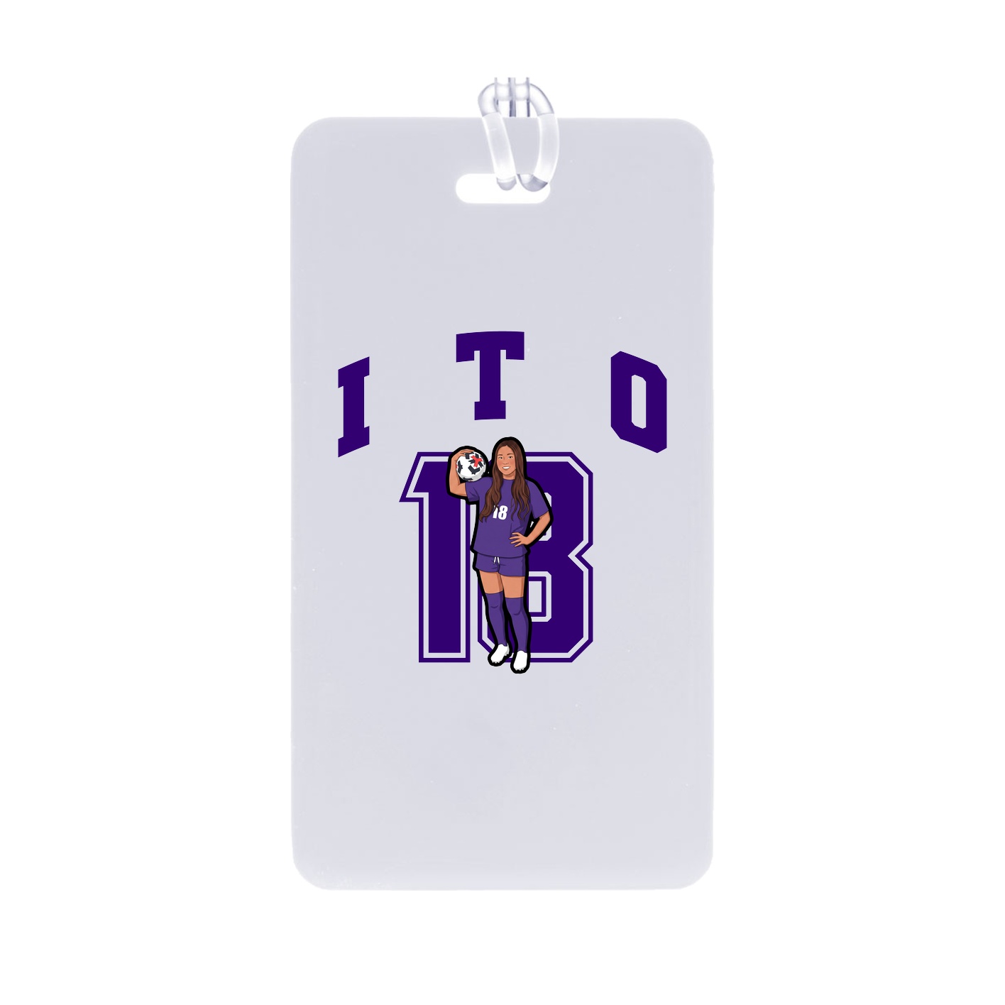 Bag Tag — Number in Classic