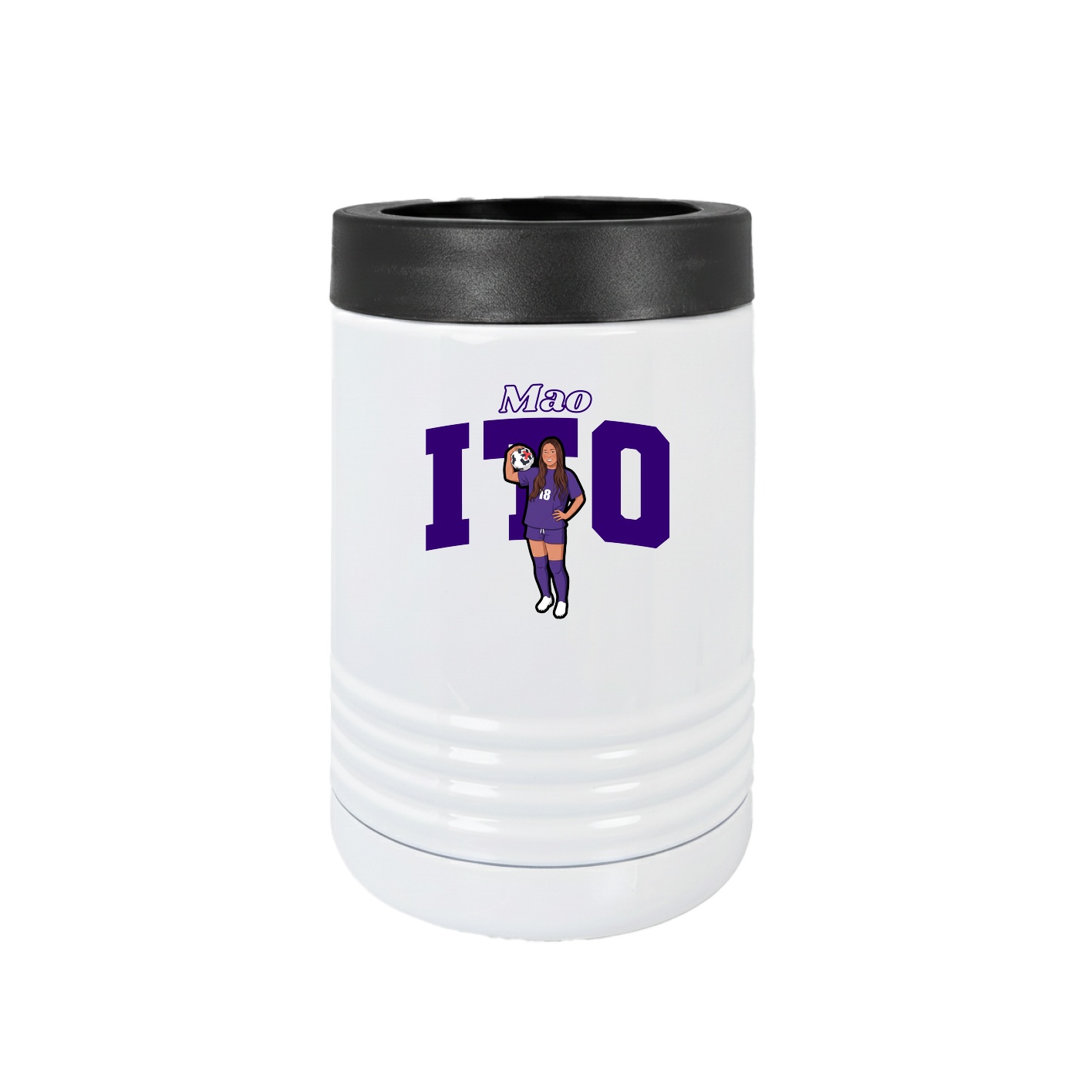 Beverage Holder — Name Arch in White