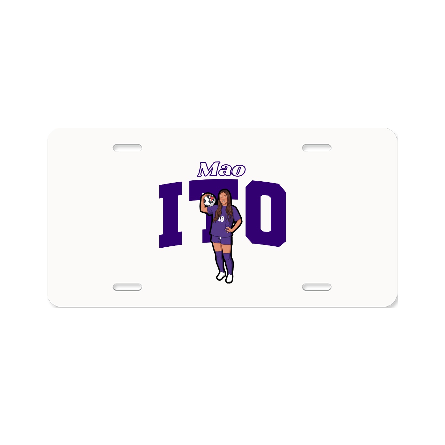 License Plate — Name Arch in Classic